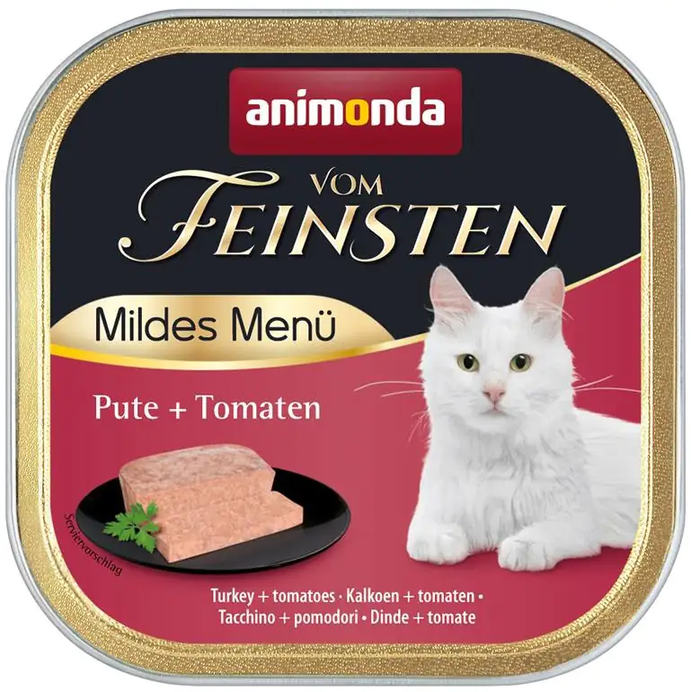 Vom Feinsten Katzennassfutter Mildes Menü Pute & Tomaten, 100g