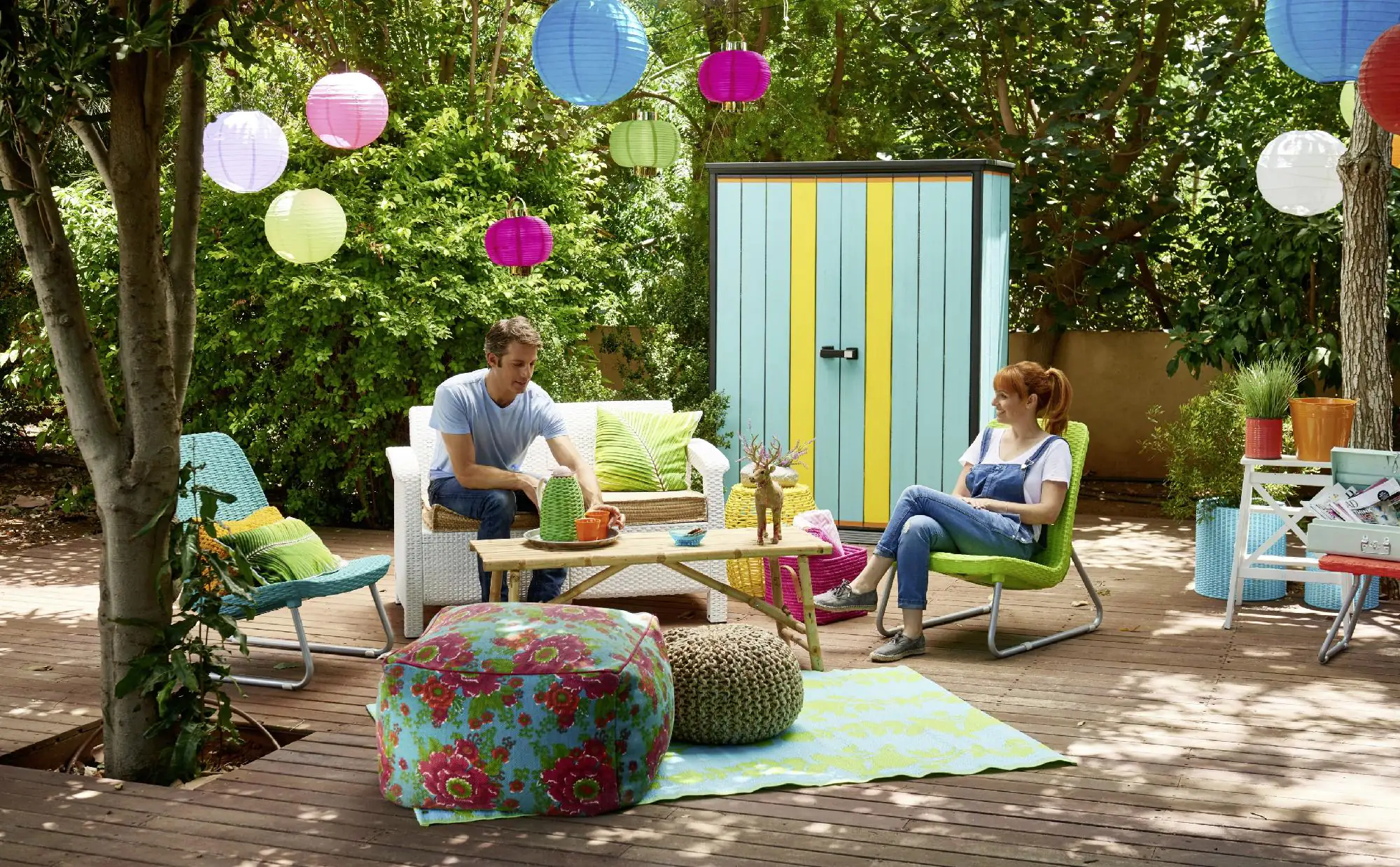 Tepro Aufbewahrungsschrank High Store 139,5 cm x 77,1 cm x 181,5 cm (BxTxH)