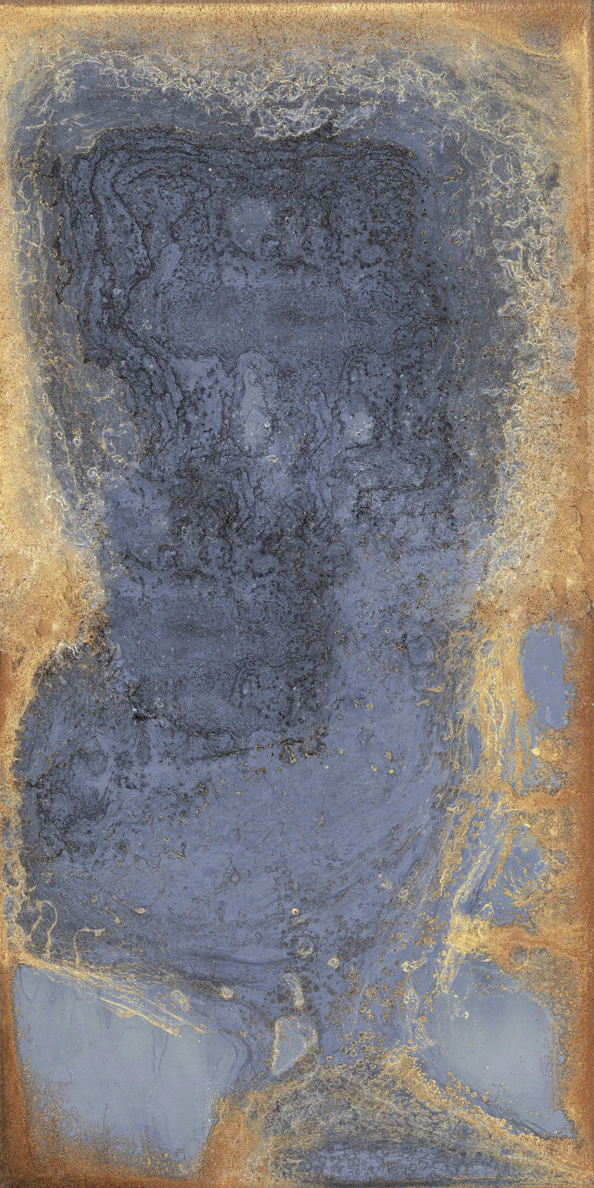 Bodenfliese Feinsteinzeug Oxyde 60 x 120 cm blau