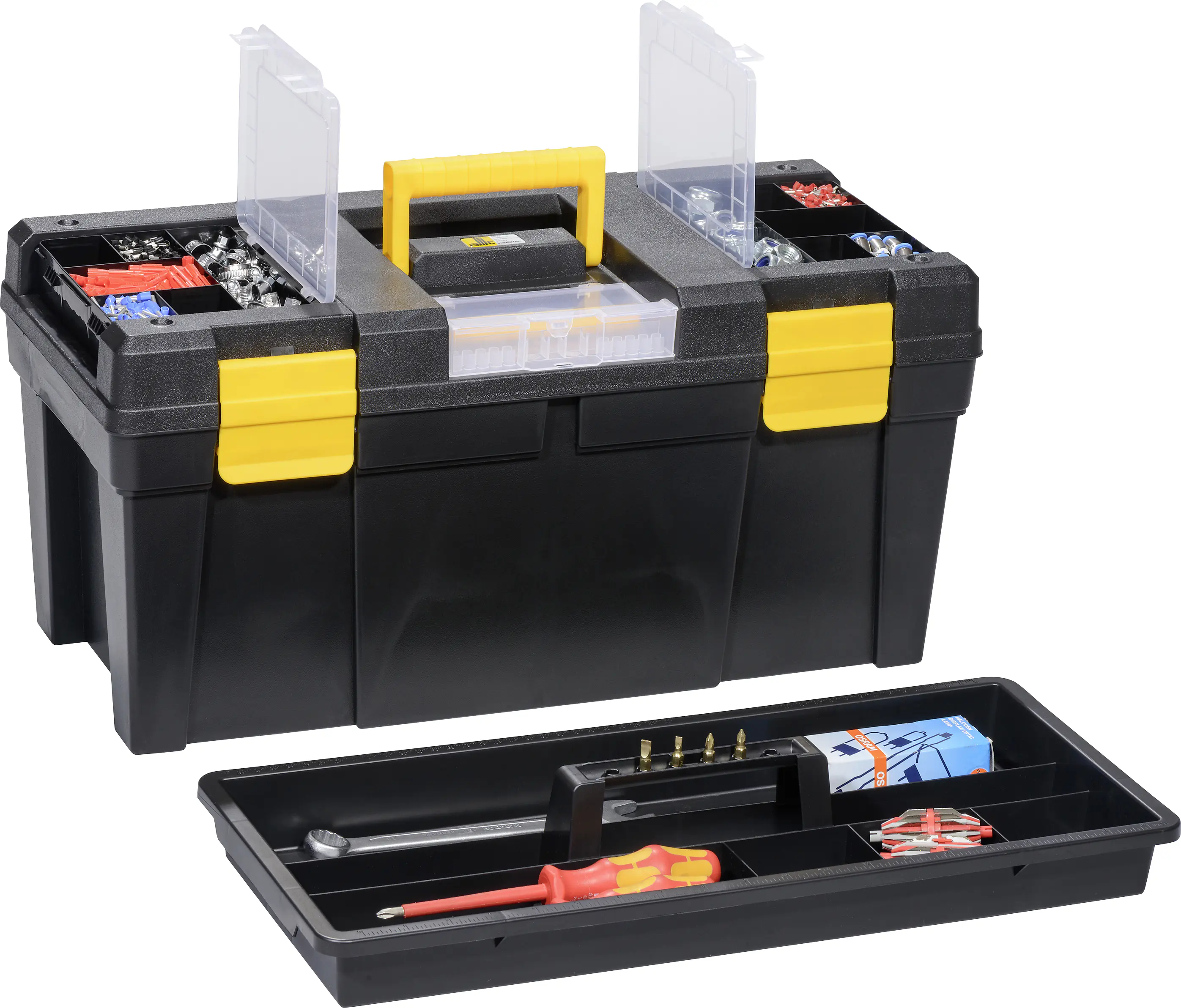Allit Werkzeugkoffer McPlus Promo 23 schwarz gelb ohne Inhalt