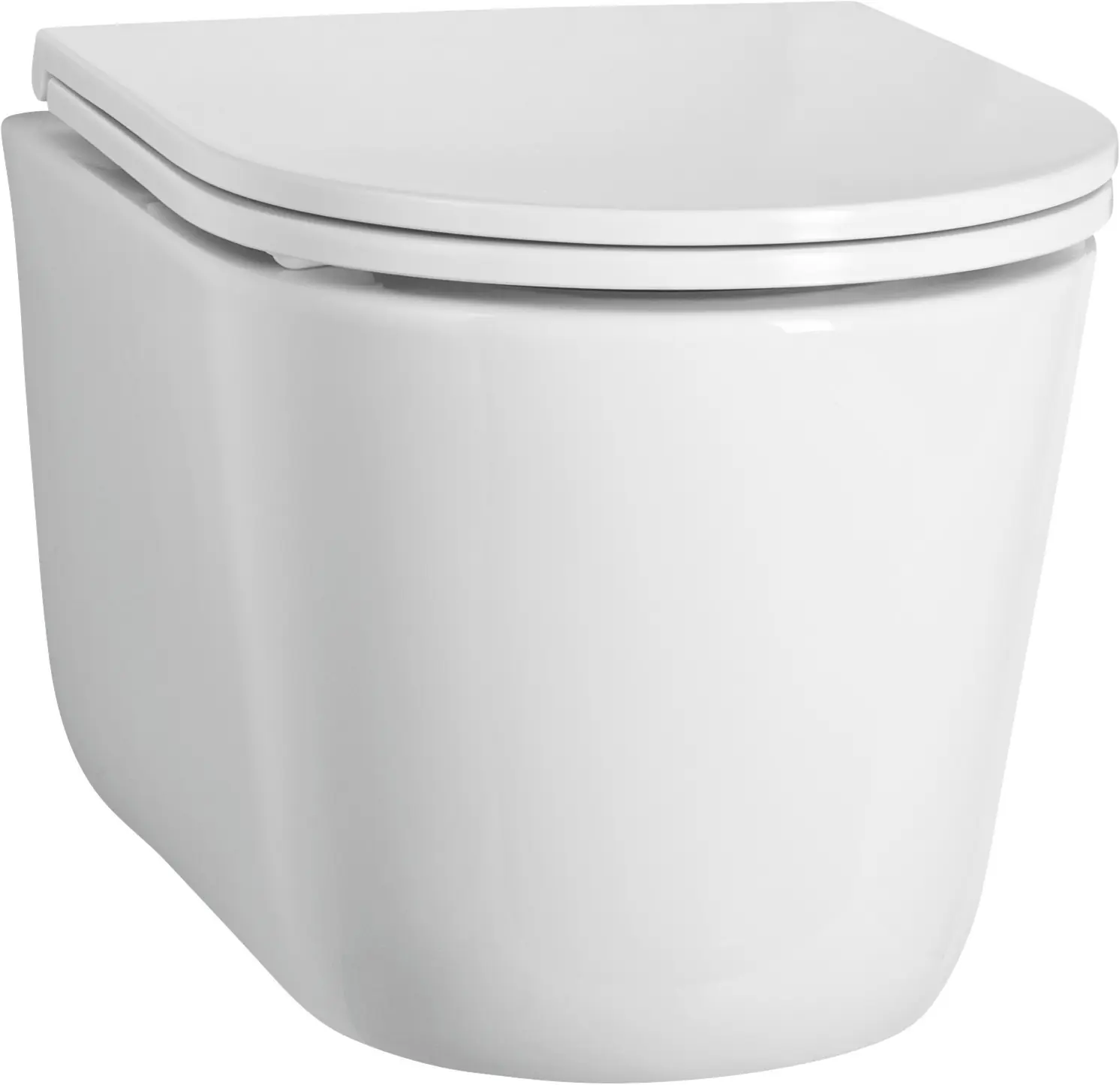 Cornat Wand WC spülrandlos Wirbelstrom weiß inkl. WC Sitz mit Absenkautomatik