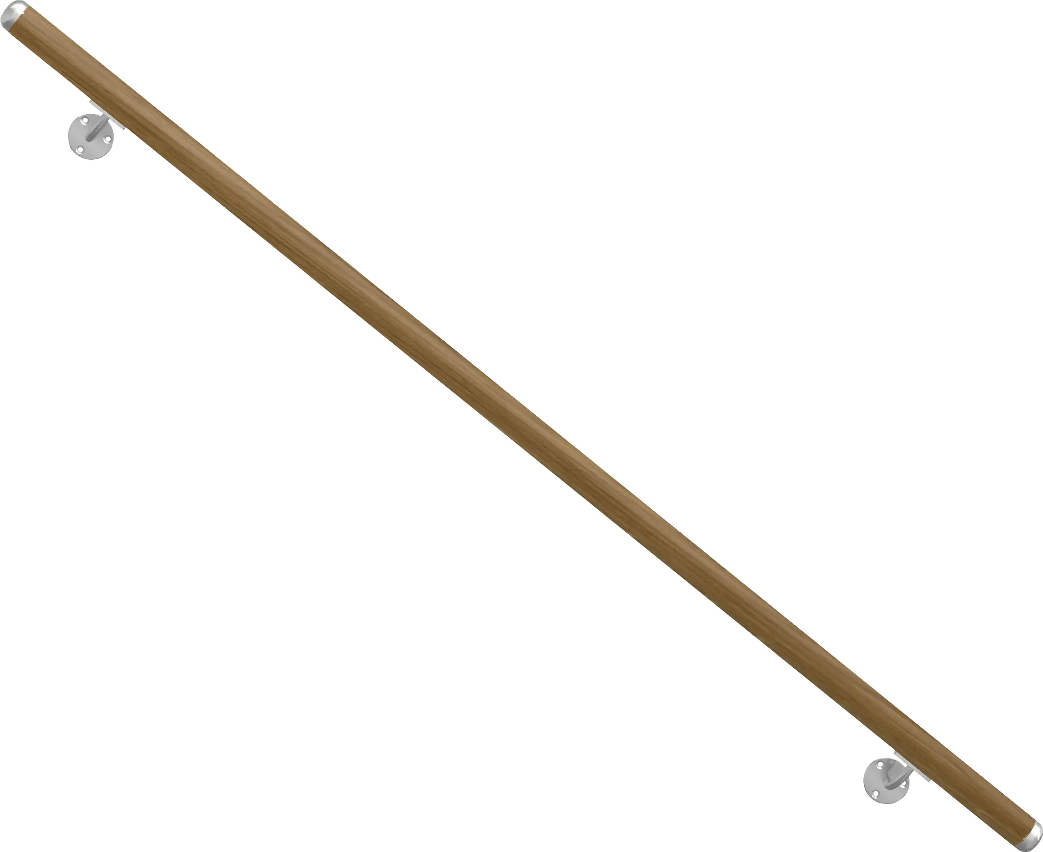 Prova Handlauf-Set Eiche versiegelt Länge 150 cm Prova Handlauf-Set Eiche versiegelt Länge 150 cm