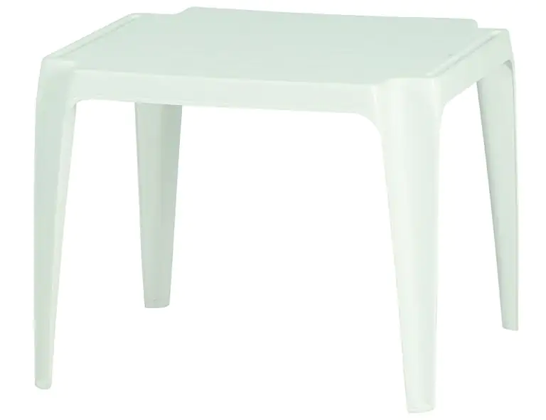 Progarden Kinder-Stapeltisch 50 x 50 cm, Höhe 44 cm, quadratisch, weiß Progarden Kinder-Stapeltisch 50 x 50 cm, Höhe 44 cm, quadratisch, weiß