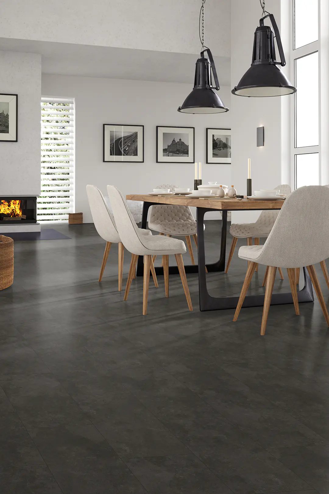 Classen Vinylboden Fliese HydroClick mit Trittschalldämmung Volcano