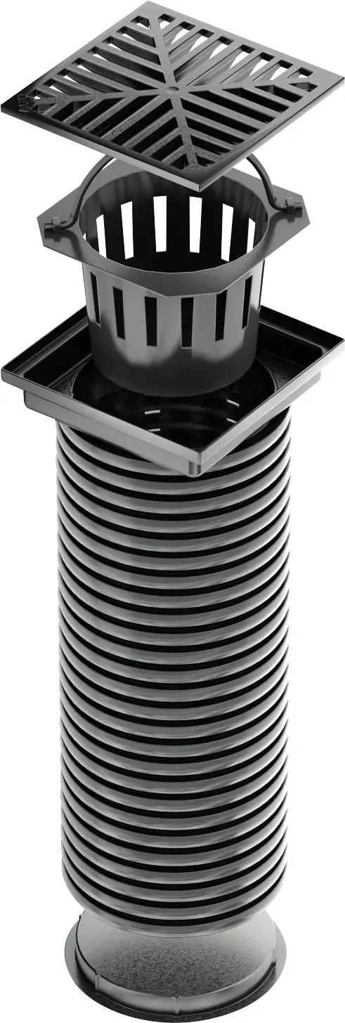 ACO Versickerungsschacht Kunststoff 57,5 x 25,5 cm schwarz