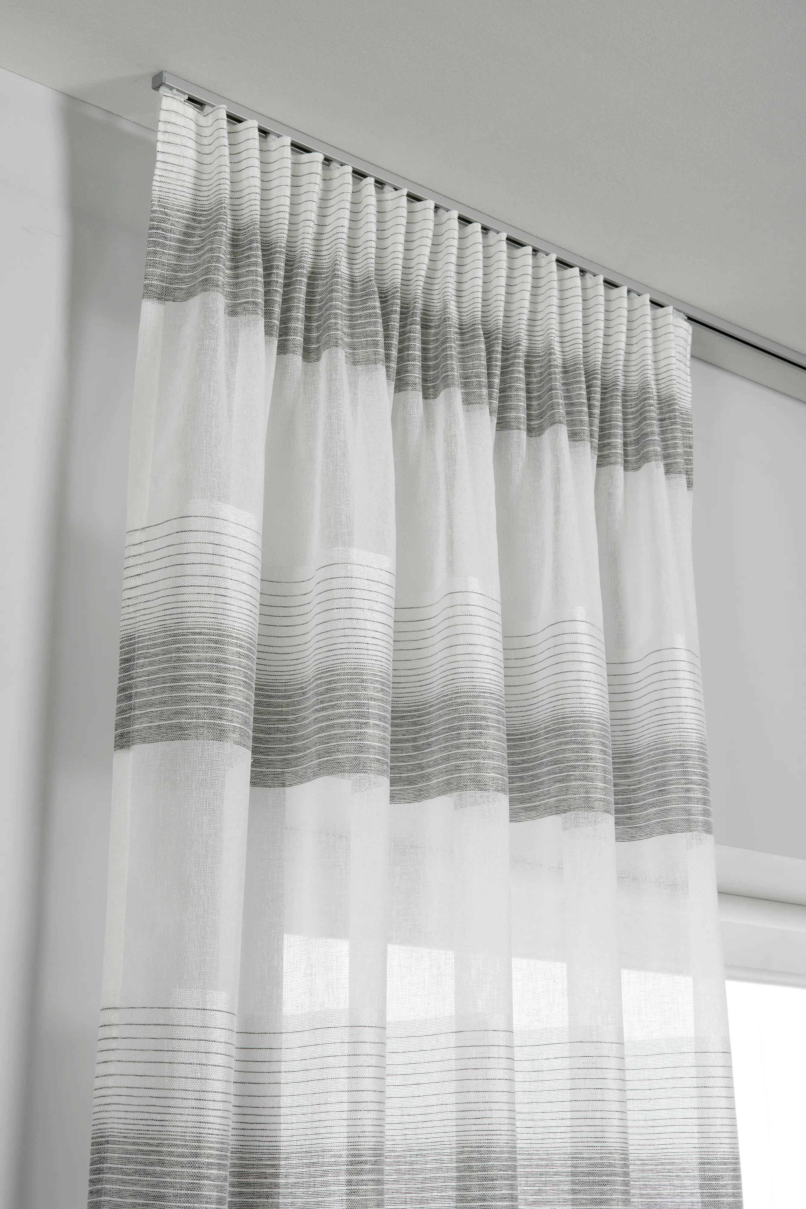 Gardinia Vorhangschienen-Set Lucy 1-läufig silber 230 cm