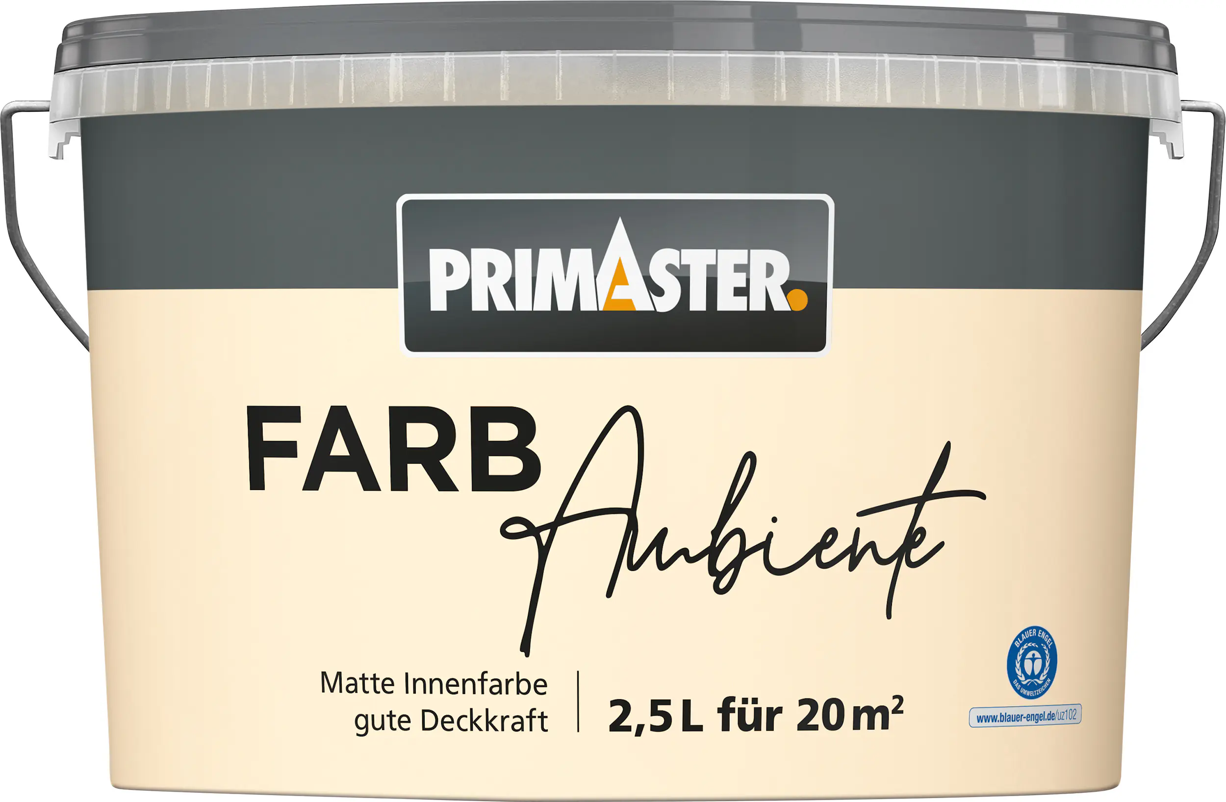 Primaster Farbambiente Wandfarbe matt champagner 2,5 L