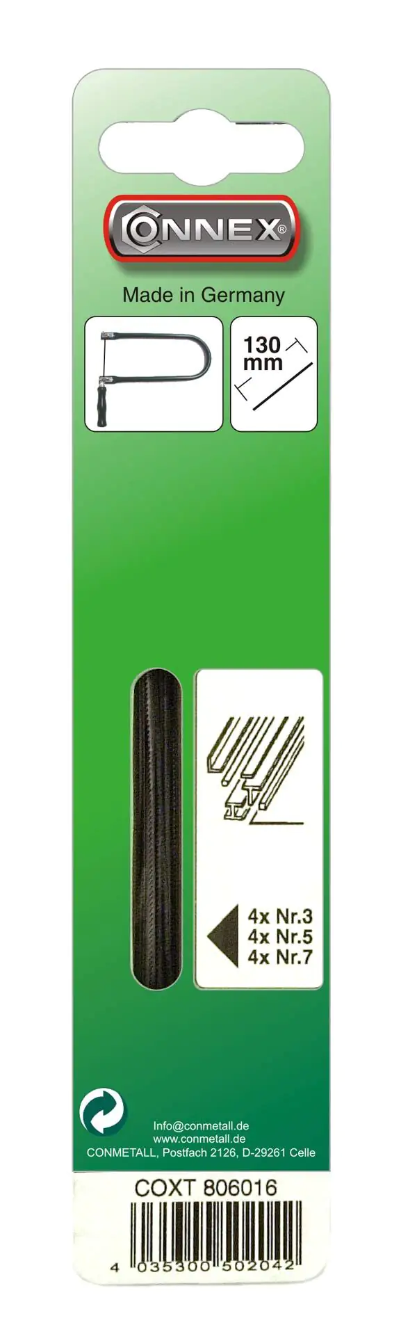 Laubsägeblatt Gnom für Metall 12 Stück