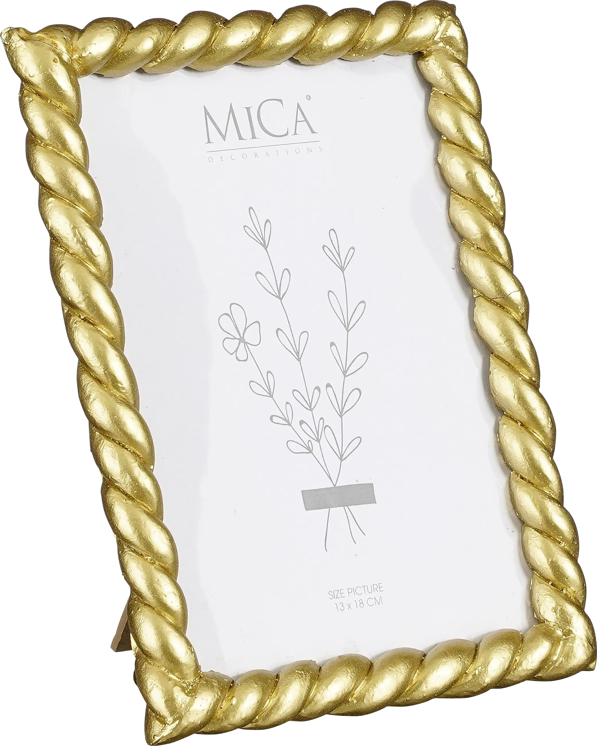 Mica Bilderrahmen Windsor gold Polyresin 19,5 x 14,5 cm