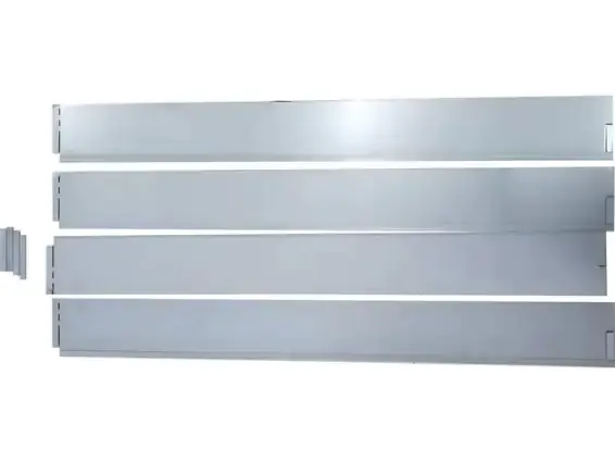 TrendLine Rasenkante Metall 1,19 m x 13 cm verzinkt - 4 Stück