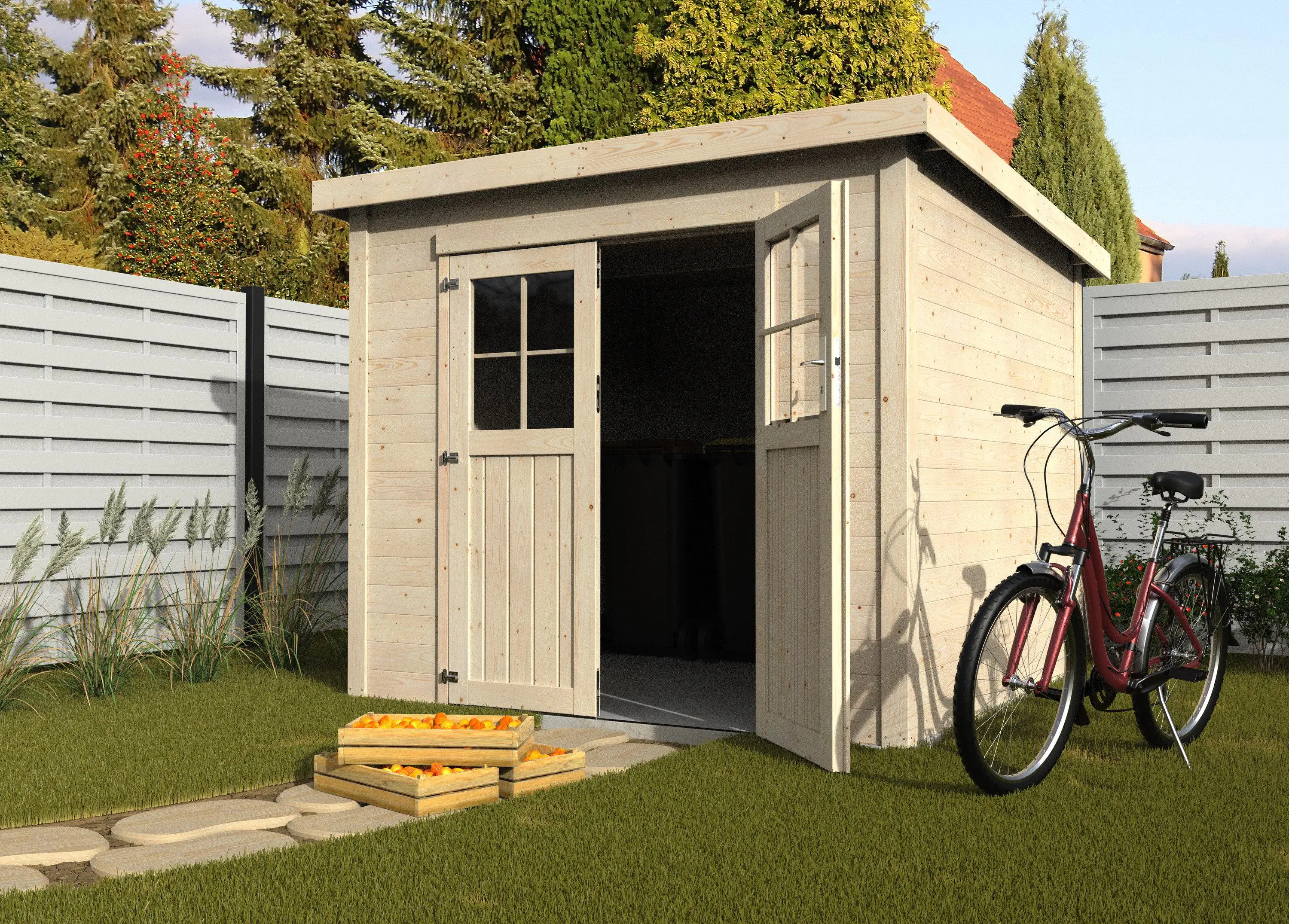 Décor et Jardin Gartenhaus Talion 230 x 233 cm natur