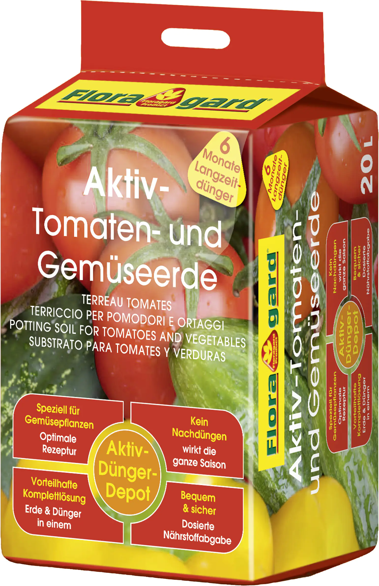 4006398405072 Floragard Aktiv Tomaten- und Gemüseerde 20 L