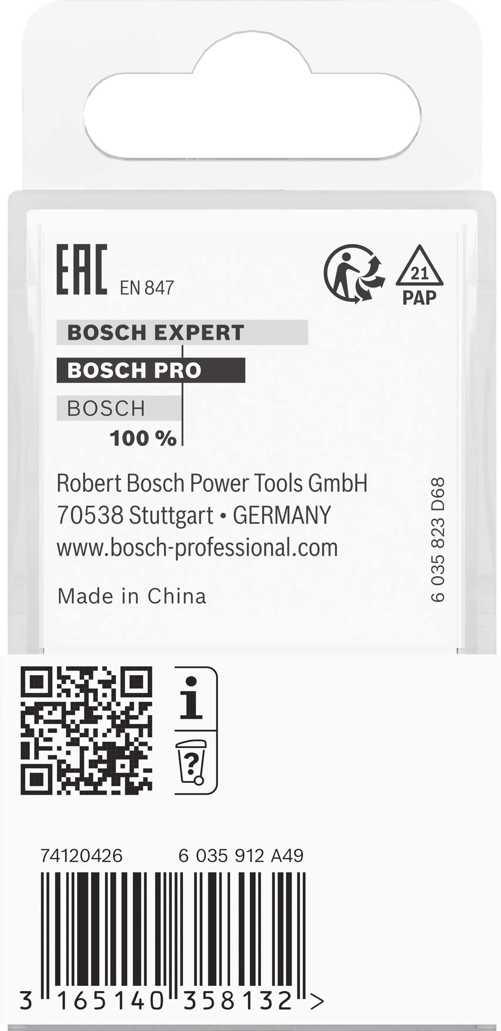 Bosch Fasefräser 8 mm B 11 mm L 14,7 mm G 56 mm 45°