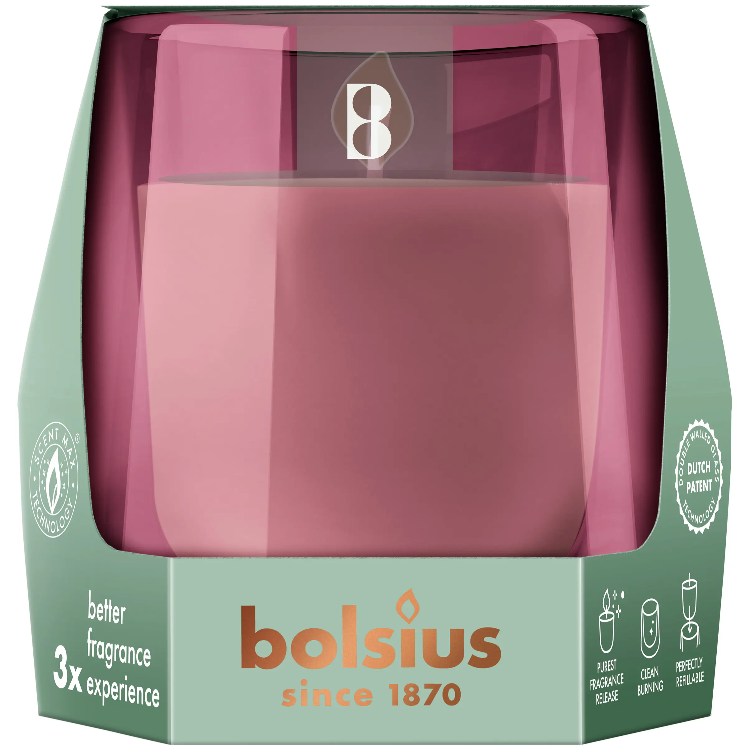 Bolsius Cleanlight Duftglas Starterkit zedernholz & vetiver