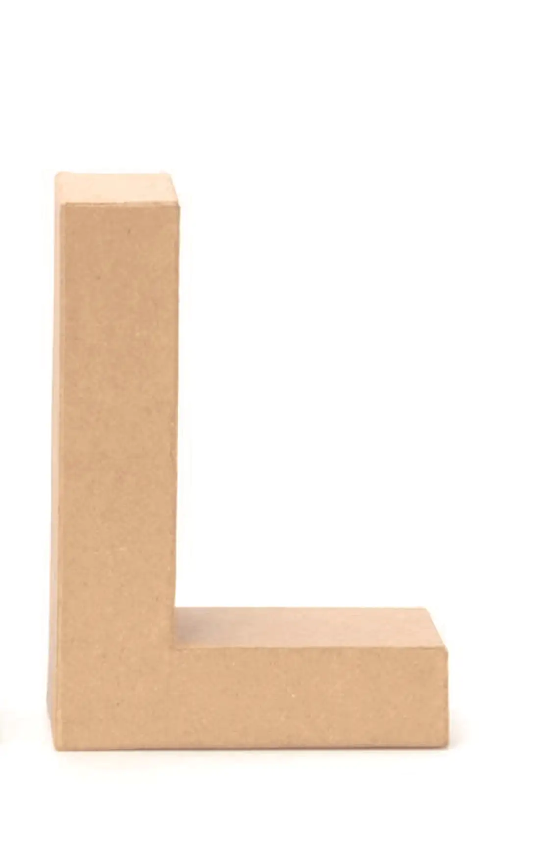 7610877466095 Glorex Papp-Buchstabe L 17,5 x 5,5 cm