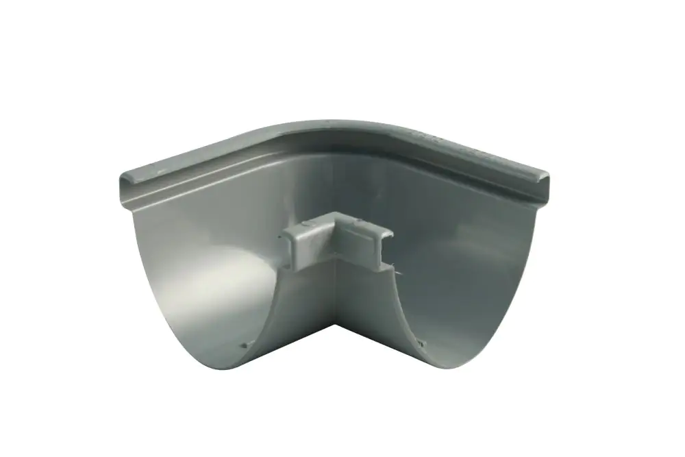 Marley Rinnenwinkel Duplex NW 80 mm, Außenecke/Innencke, 90°, oval, grau Marley Rinnenwinkel Duplex NW 80 mm, Außenecke/Innencke, 90°, oval, grau