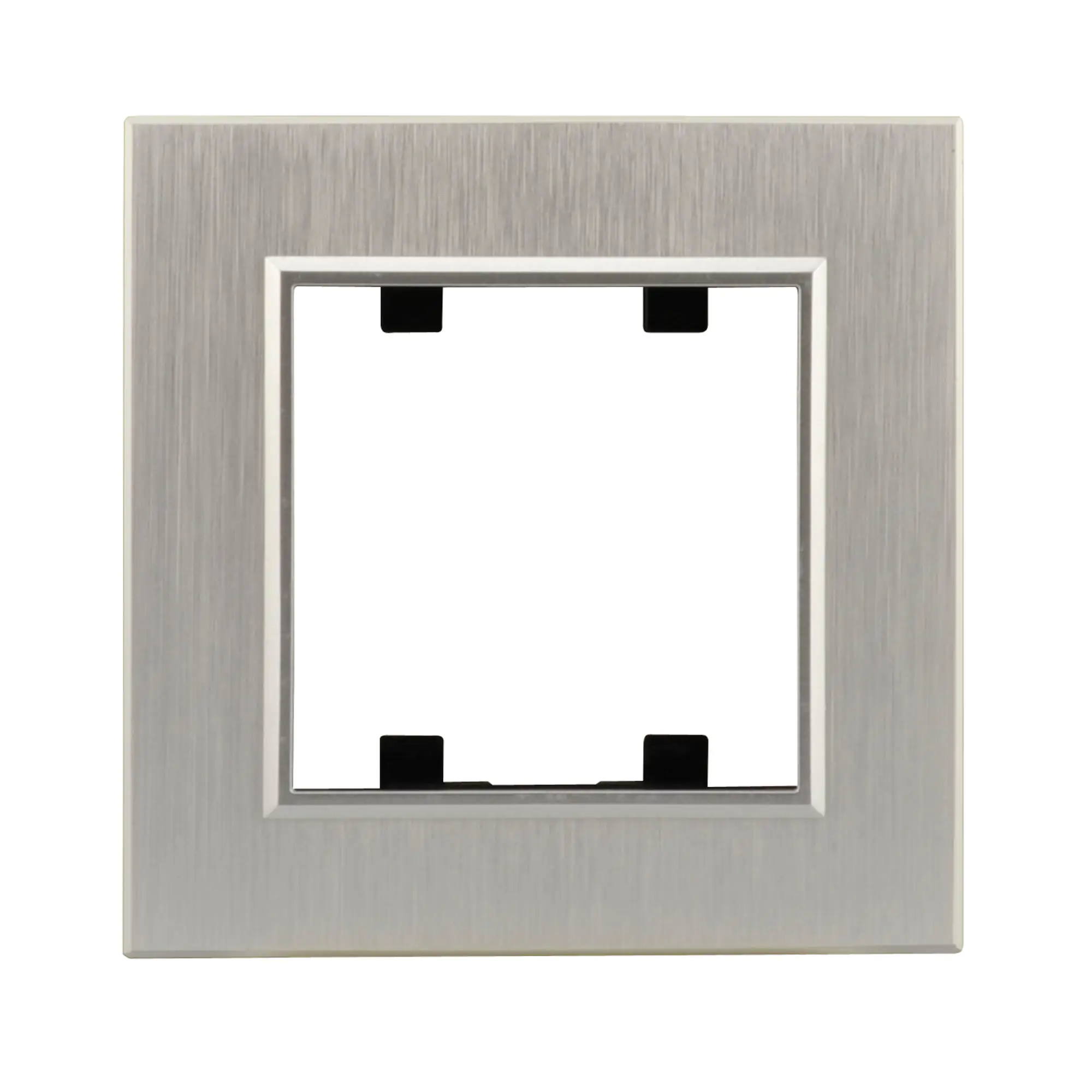 Unitec Abdeckrahmen 1-fach LUMIA, Metall silber Unitec Abdeckrahmen 1-fach LUMIA, Metall silber