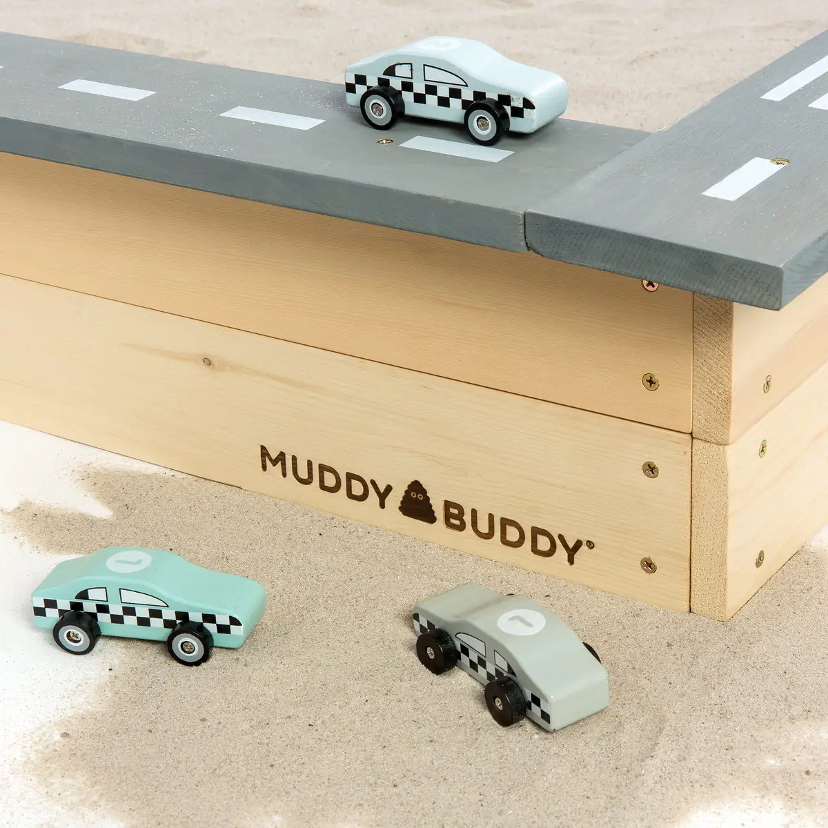 Muddy Buddy Sandkasten Highway Hero 135 x 125 x 20 cm Muddy Buddy Sandkasten Highway Hero 135 x 125 x 20 cm
