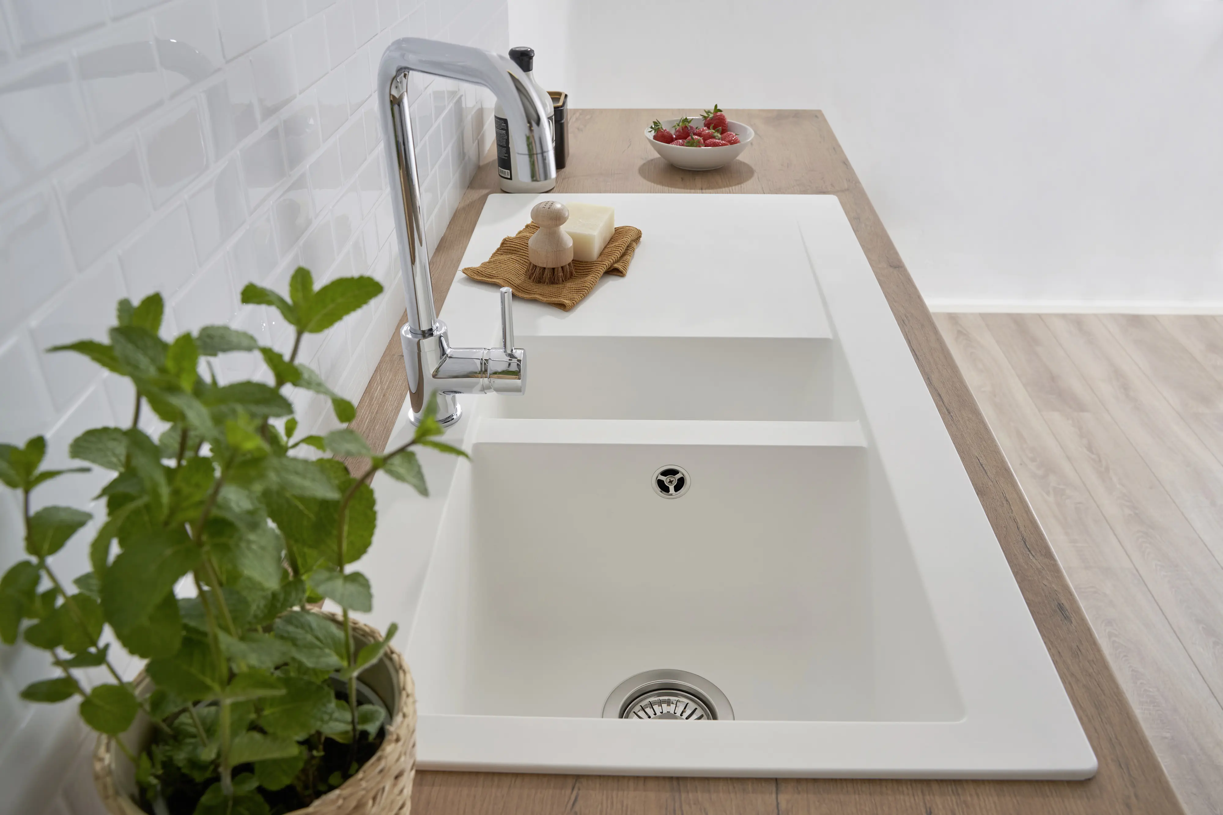 respekta Mineralite Einbauspüle DENVER100X50W respekta Mineralite Einbauspüle DENVER100X50W