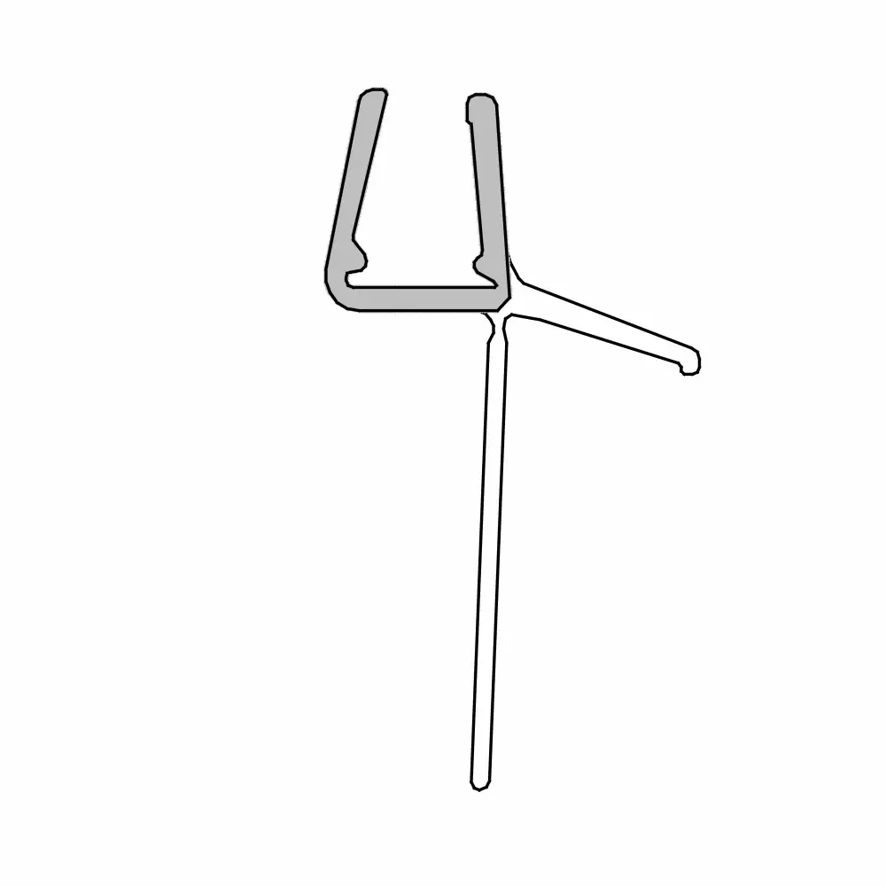 Schulte Duschdichtung Glasstärke: 5+6+8 mm Länge: 120 cm