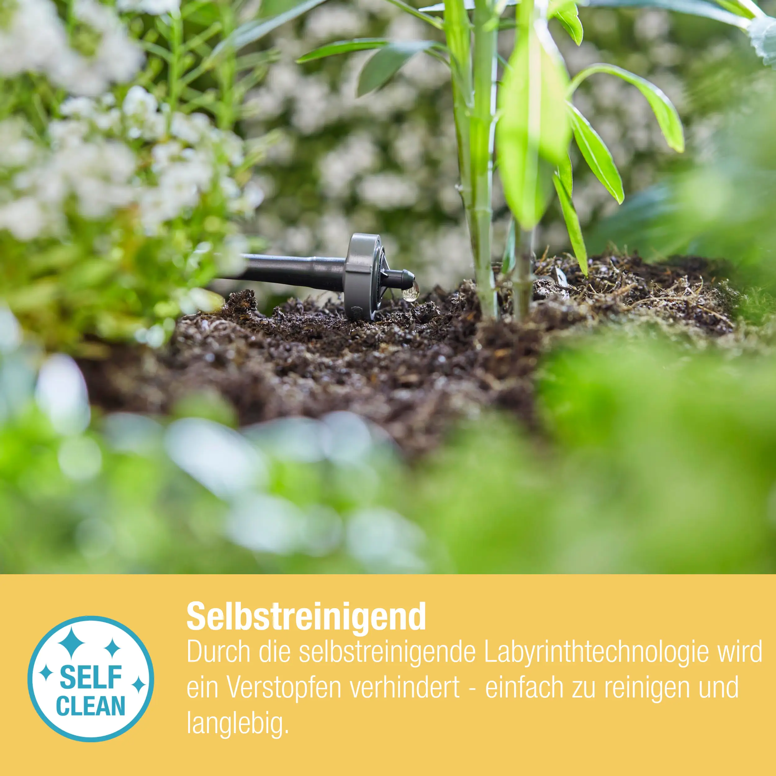 Gardena Reihentropfer, 2 l/h druckregulierend 10 Stk. Gardena Reihentropfer, 2 l/h druckregulierend 10 Stk.