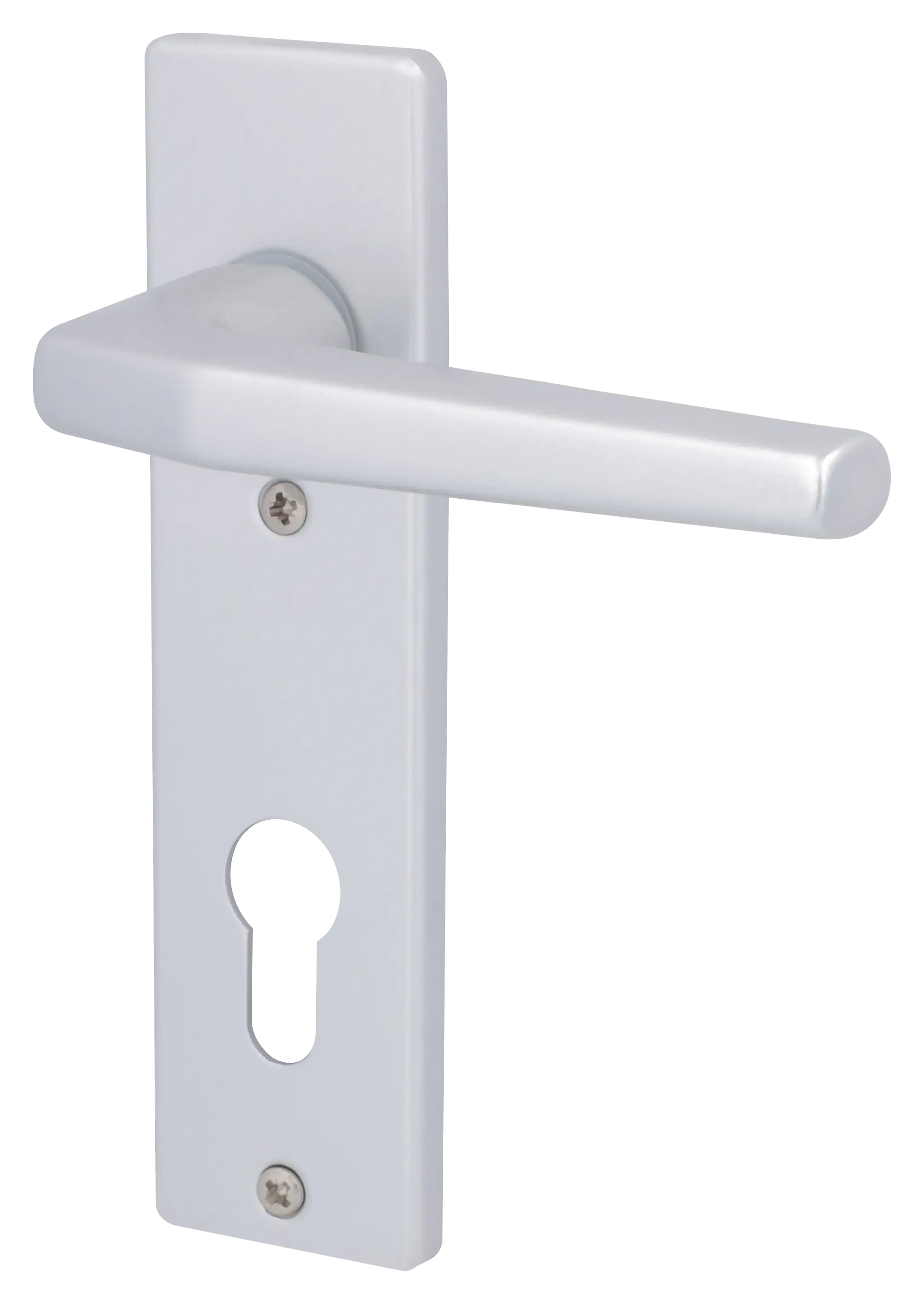 Alpertec PZ-Kurzschildgarnitur Drücker/Drücker Florence silber