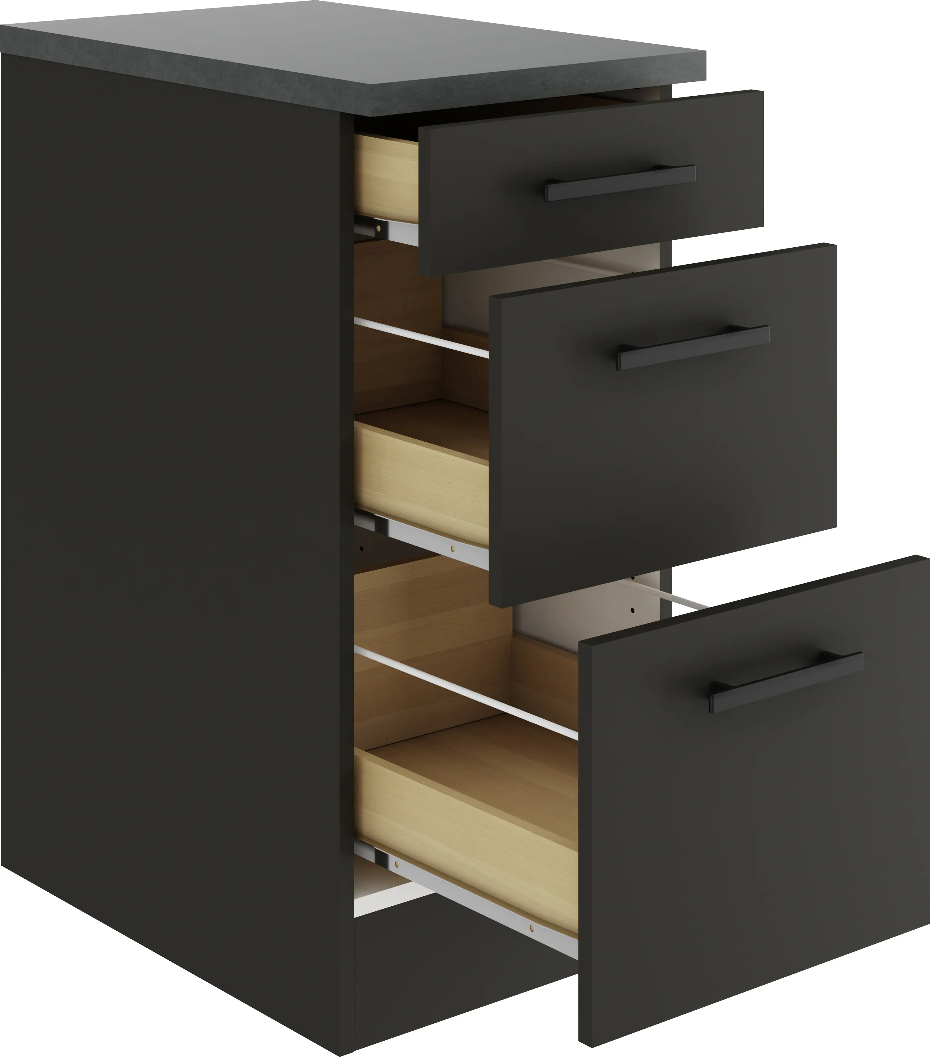 Optifit Unterschrank Madrid 420 anthrazit matt 40 cm