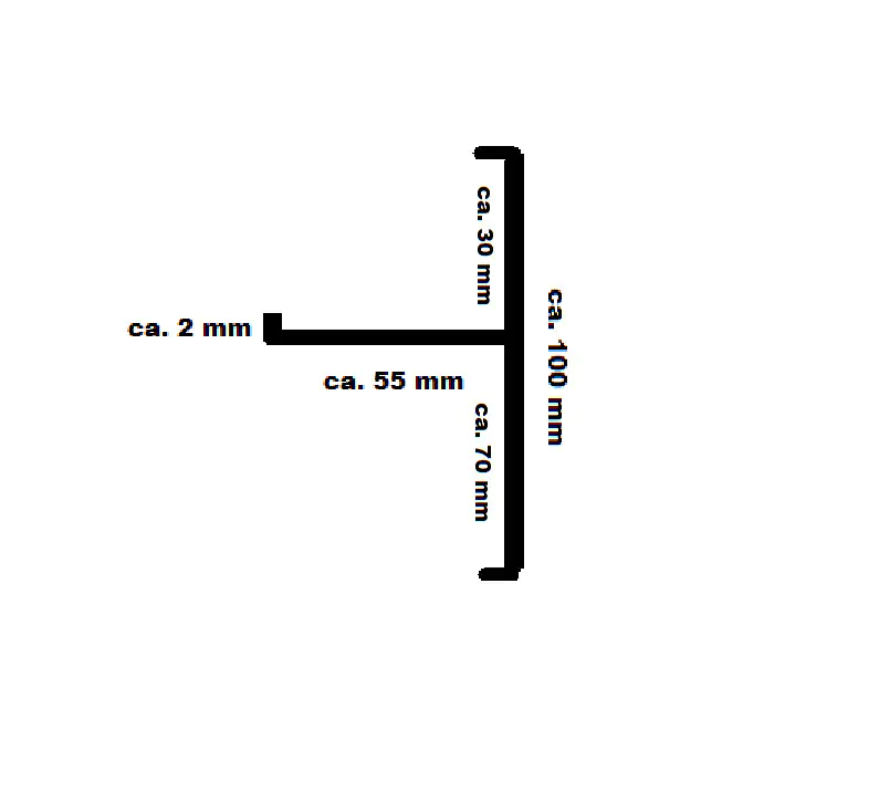 Ortgang 150 cm anthrazit Ortgang 150 cm anthrazit