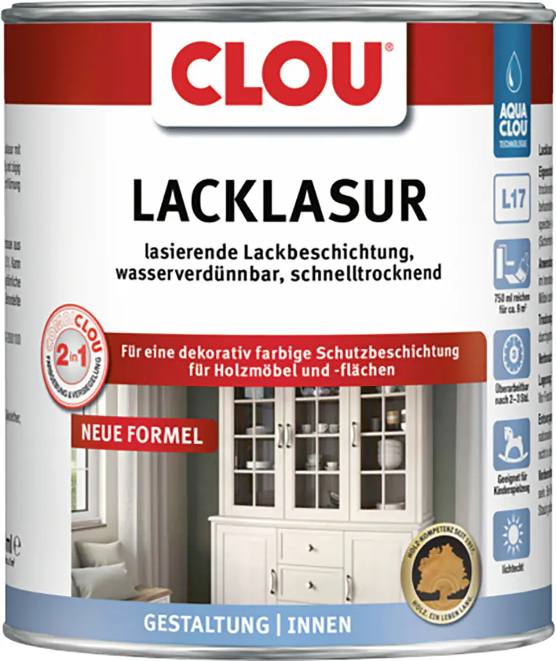 Clou Lacklasur 375 ml kastanien