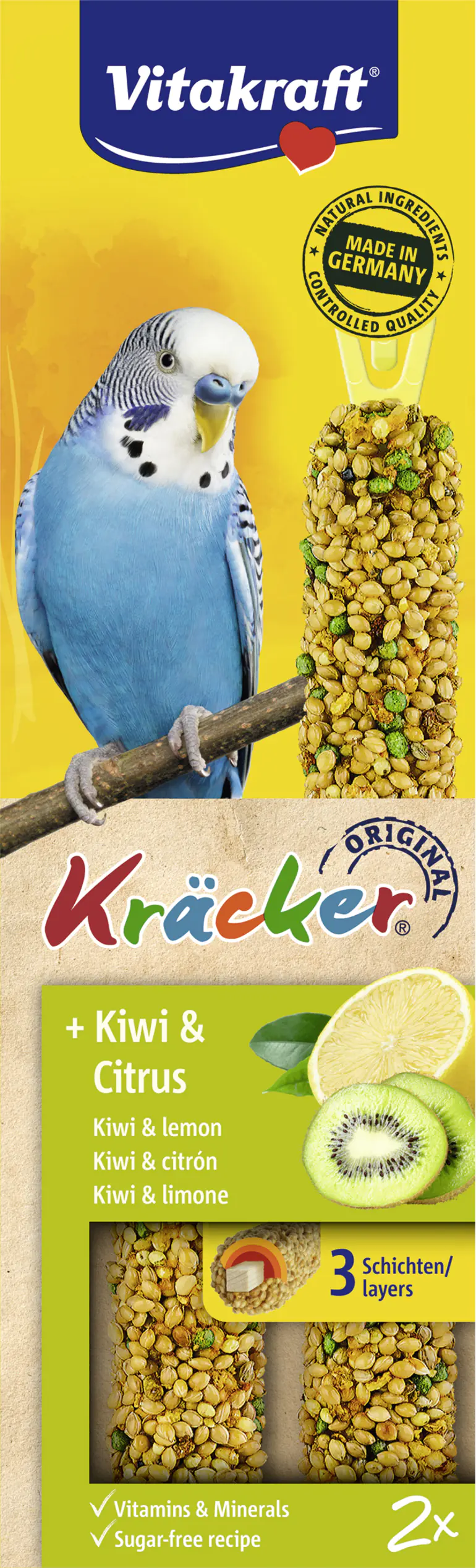 Vitakraft Kräcker® Kiwi & Citrus 2 Stück / 60 g Vitakraft Kräcker® Kiwi & Citrus 2 Stück / 60 g