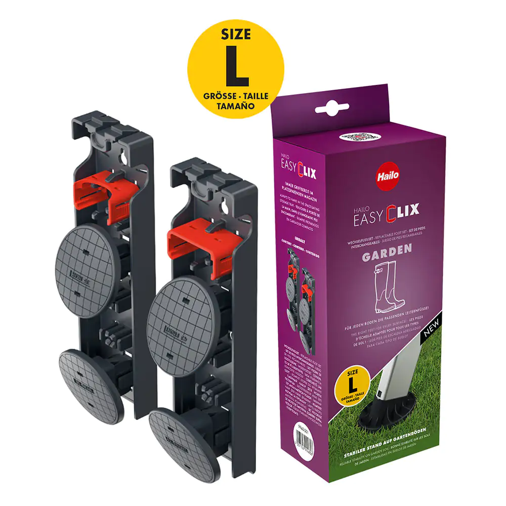 Hailo Wechselfuß-Set Größe L, für den Außenbereich Hailo Wechselfuß-Set Größe L, für den Außenbereich