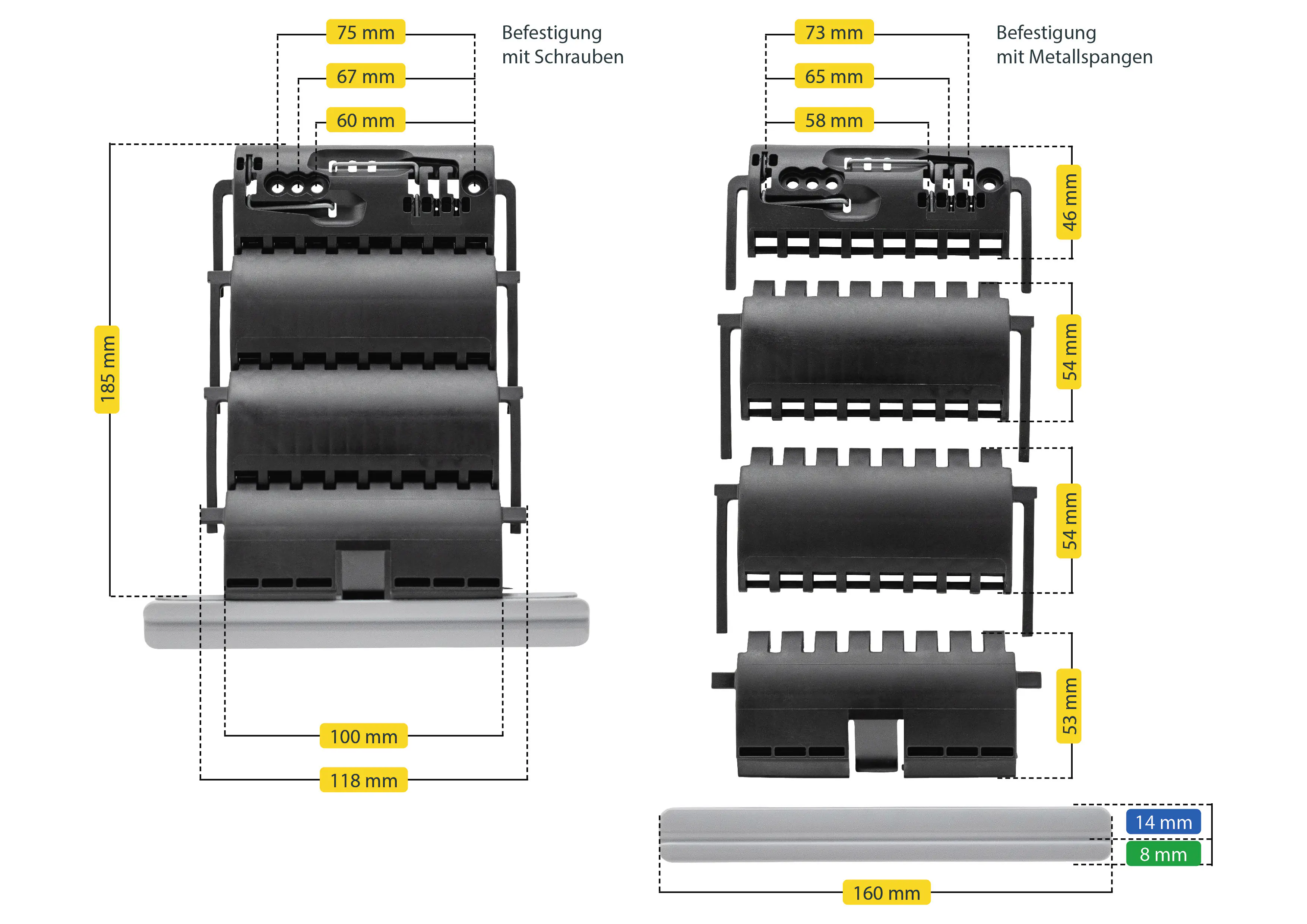 Schellenberg Universal Hochschiebesicherung 2er-Set