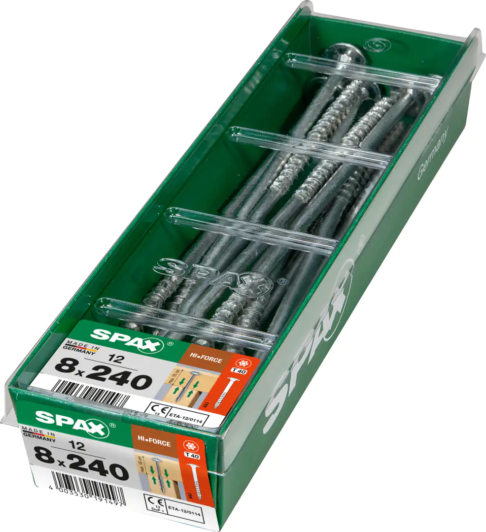 Spax Holzbauschrauben 8.0 x 240 mm TX 40 - 12 Stk.