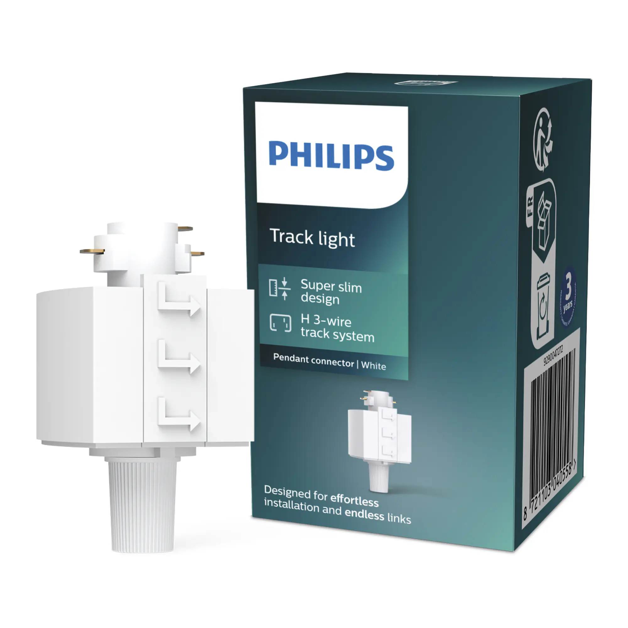 Philips EasyLink Hängeleuchtenanschlus für Schienenleuchte weiß