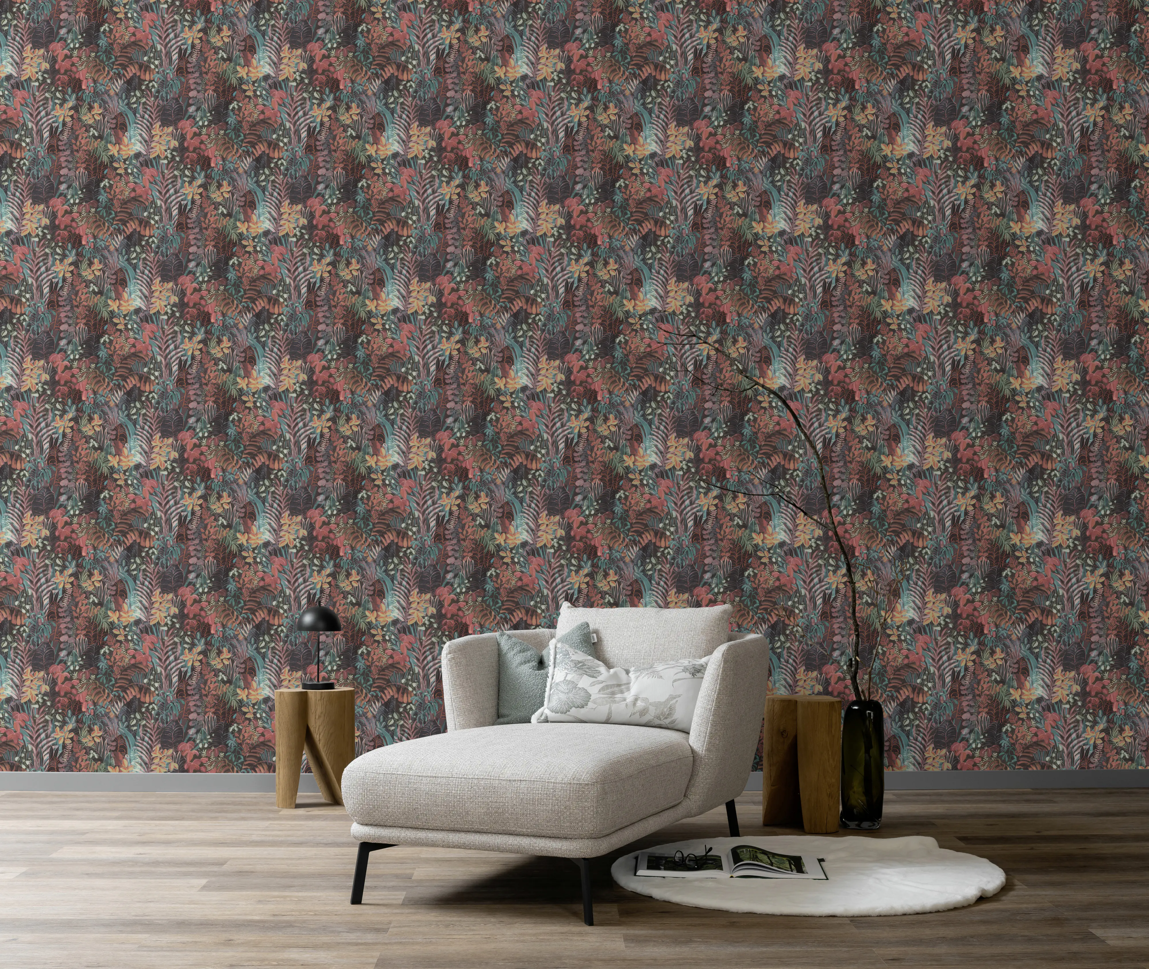 Schöner Wohnen Vliestapete Dschungel Motiv bunt 10,05 x 0,53 m