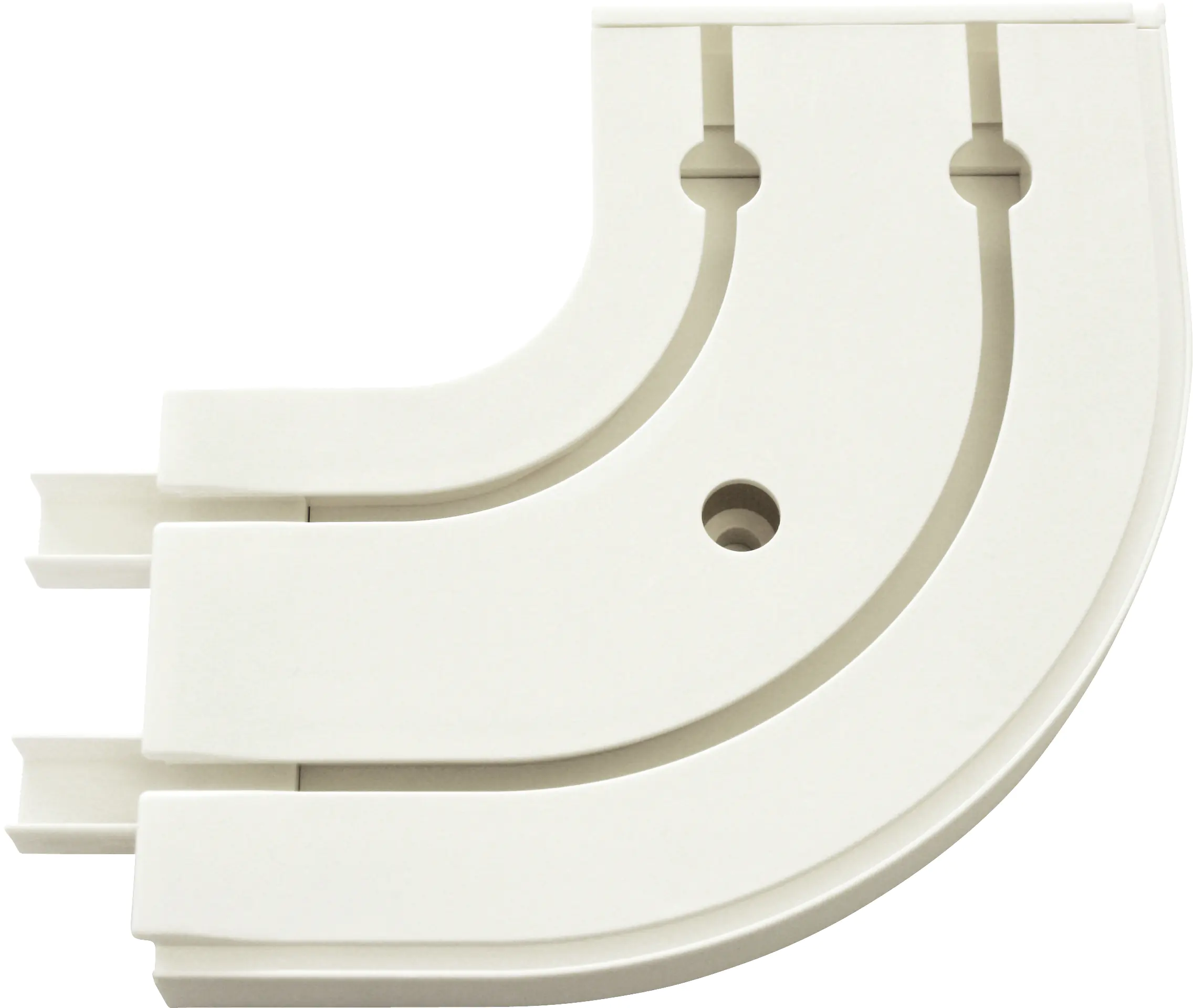 Gardinia Rundbogen für Vorhangschiene GE 2-läufig, weiß, 2 Stück