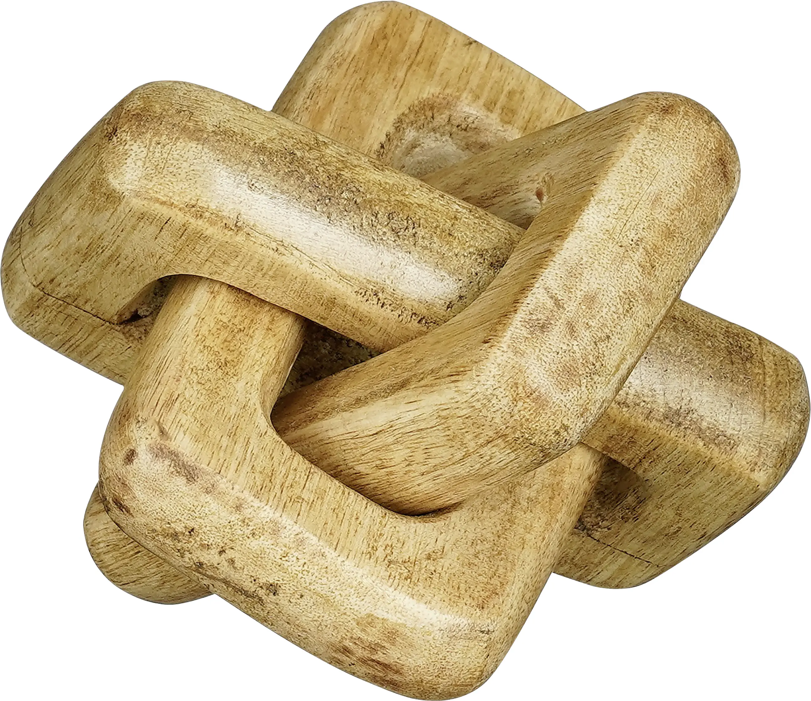 Mica Deko Figur Knoten 13 x 13 x 13 cm braun