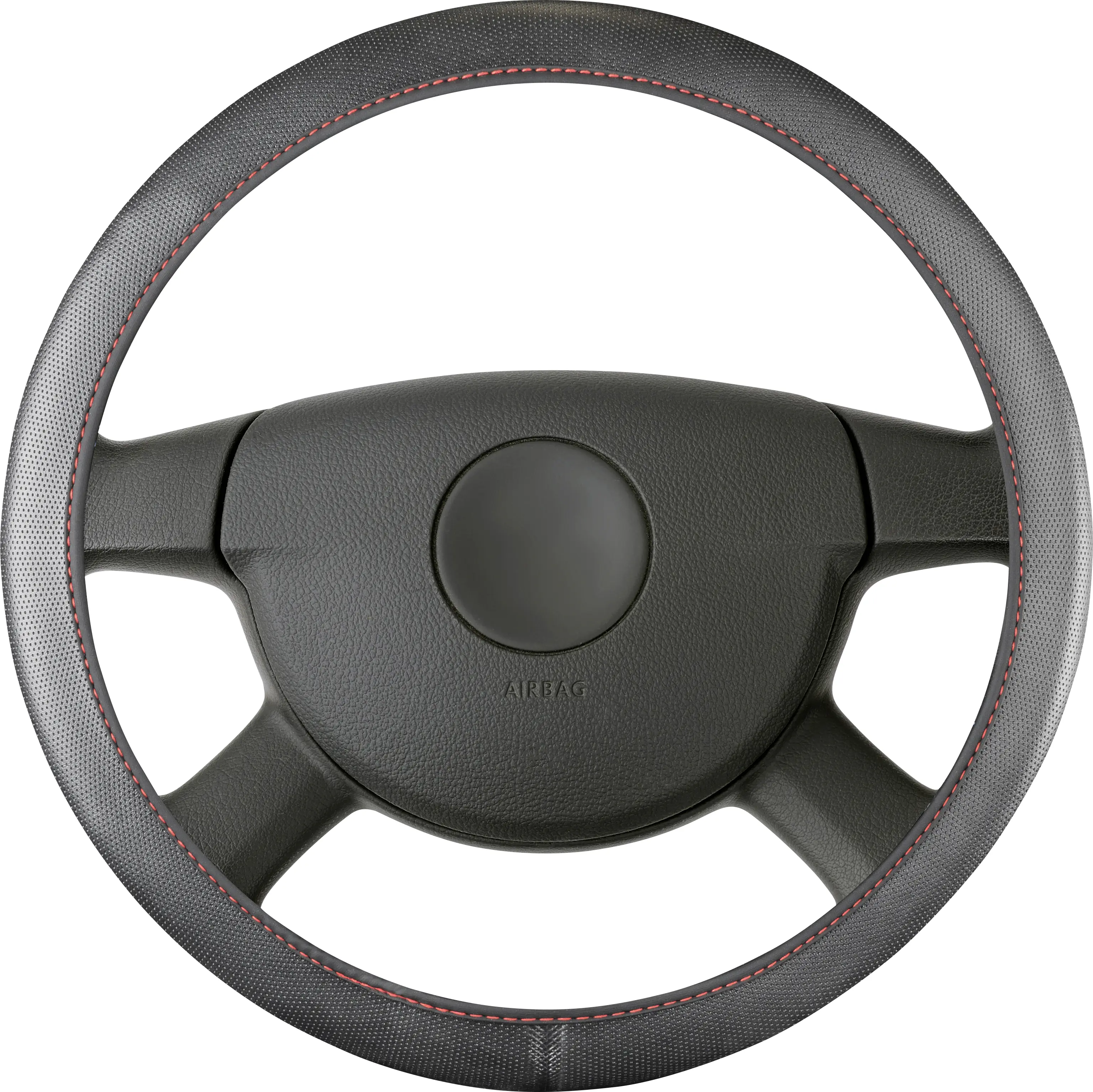 Walser Lenkradhülle Soft Grip Classy schwarz-rot 1-teilig