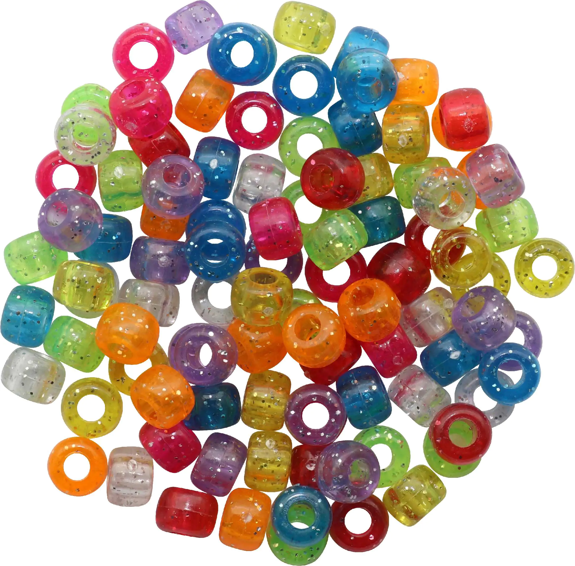 Glorex Schmuck-Perlen Glitter 6 x 9 cm, 25 g