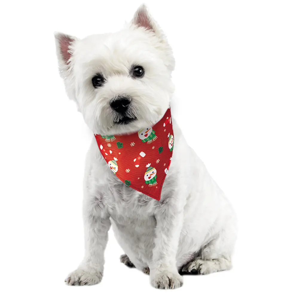 Nobby Xmas Hundehalsband mit Tuch Schneemann 