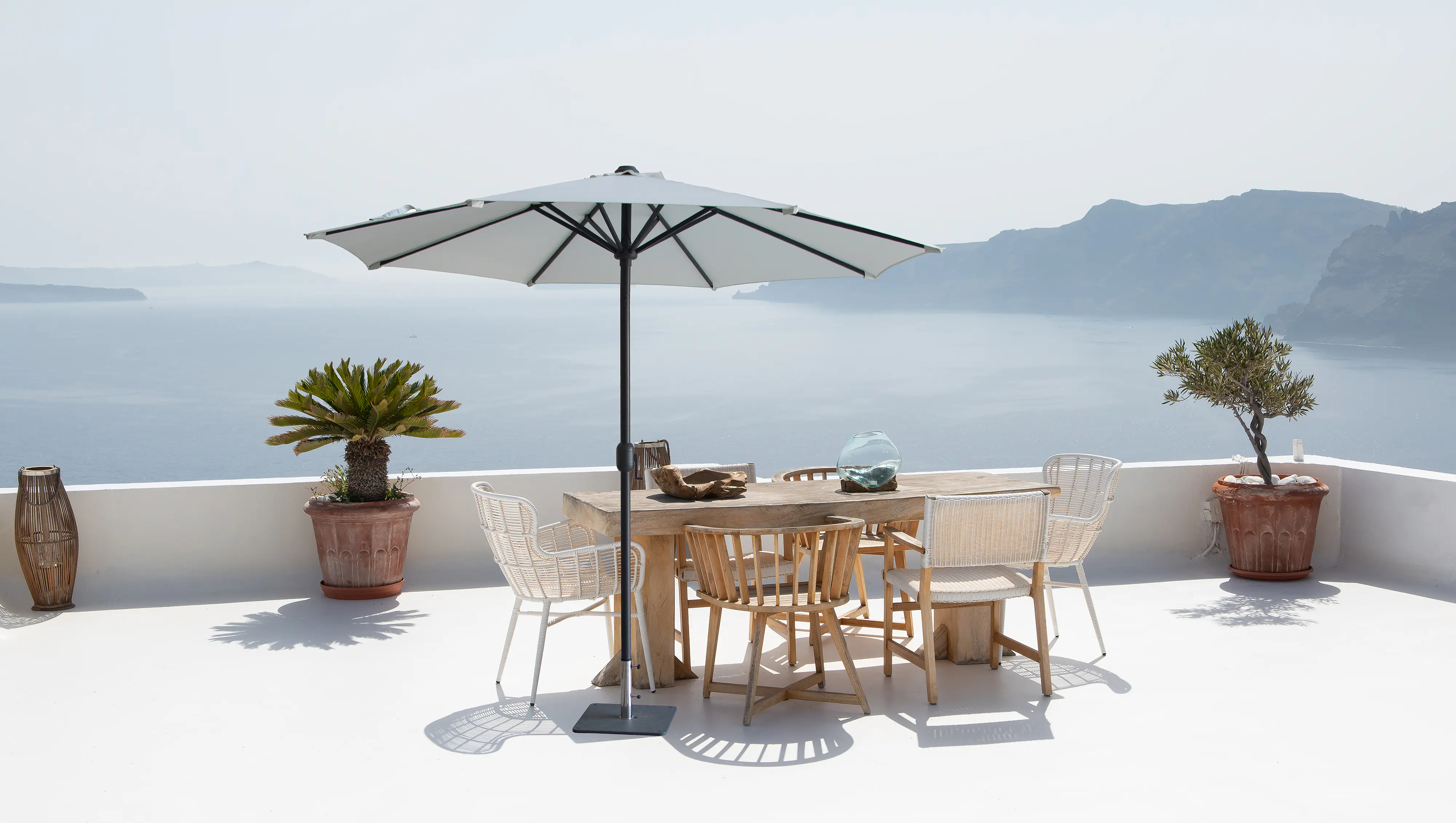 Primaster Sonnenschirm Kreta creme Ø 300 cm
