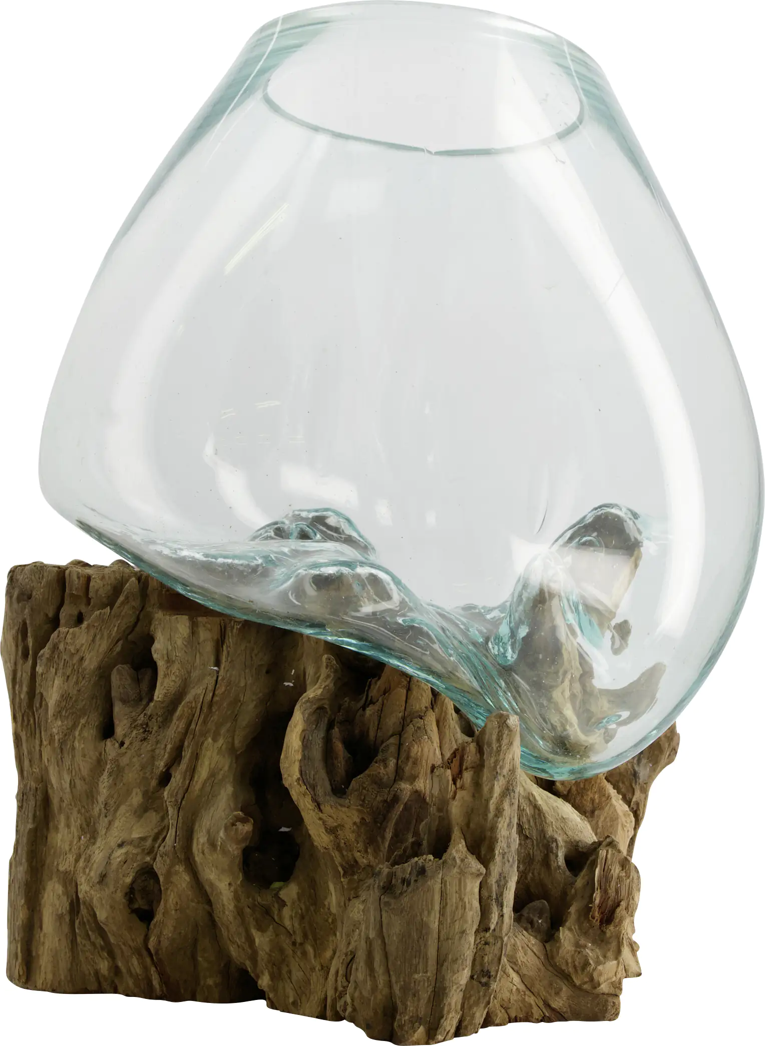 Dijk Glas auf Wurzel 48 x 48 x 43 cm Natur