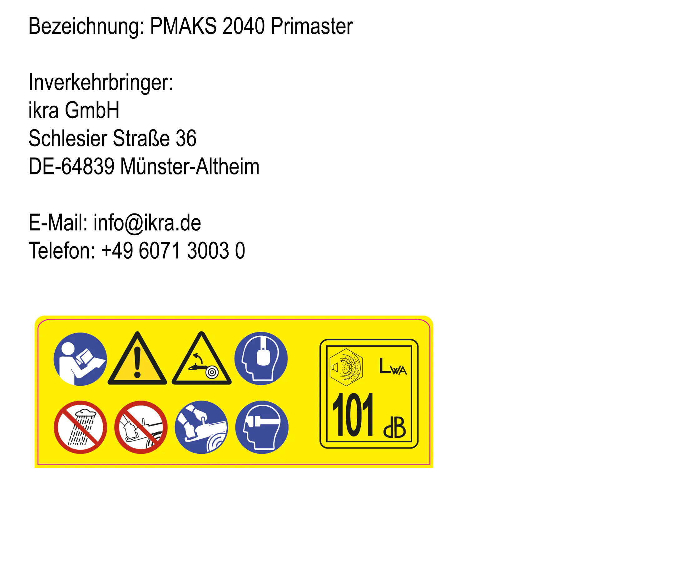 Primaster Akku-Kettensäge PMAKS 2040 20 V 30 cm Schnittlänge inkl. Akku und Ladegerät
