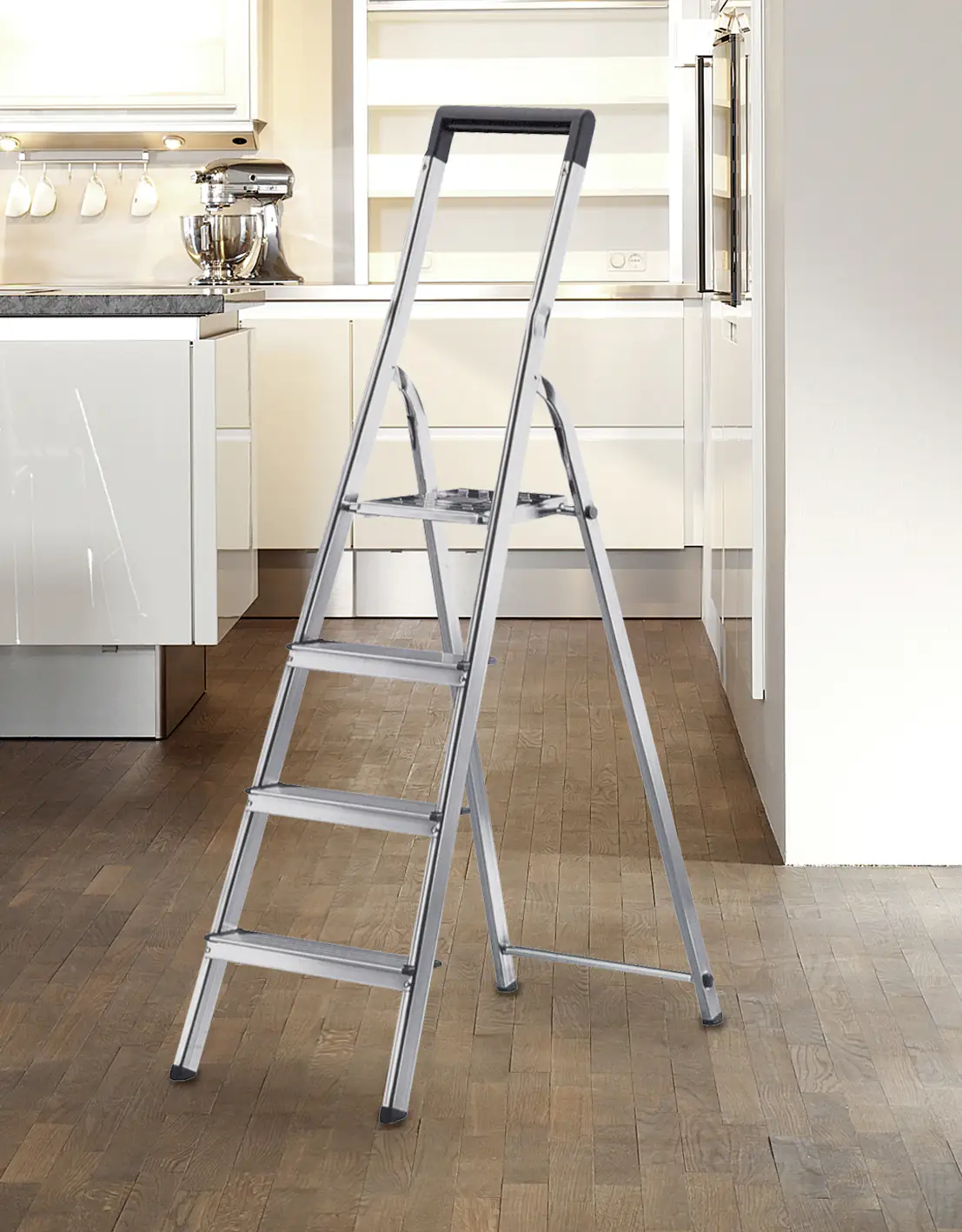 Hailo Aluminium -Sicherheits-Stehleiter L40 BasicLine 2,85 m