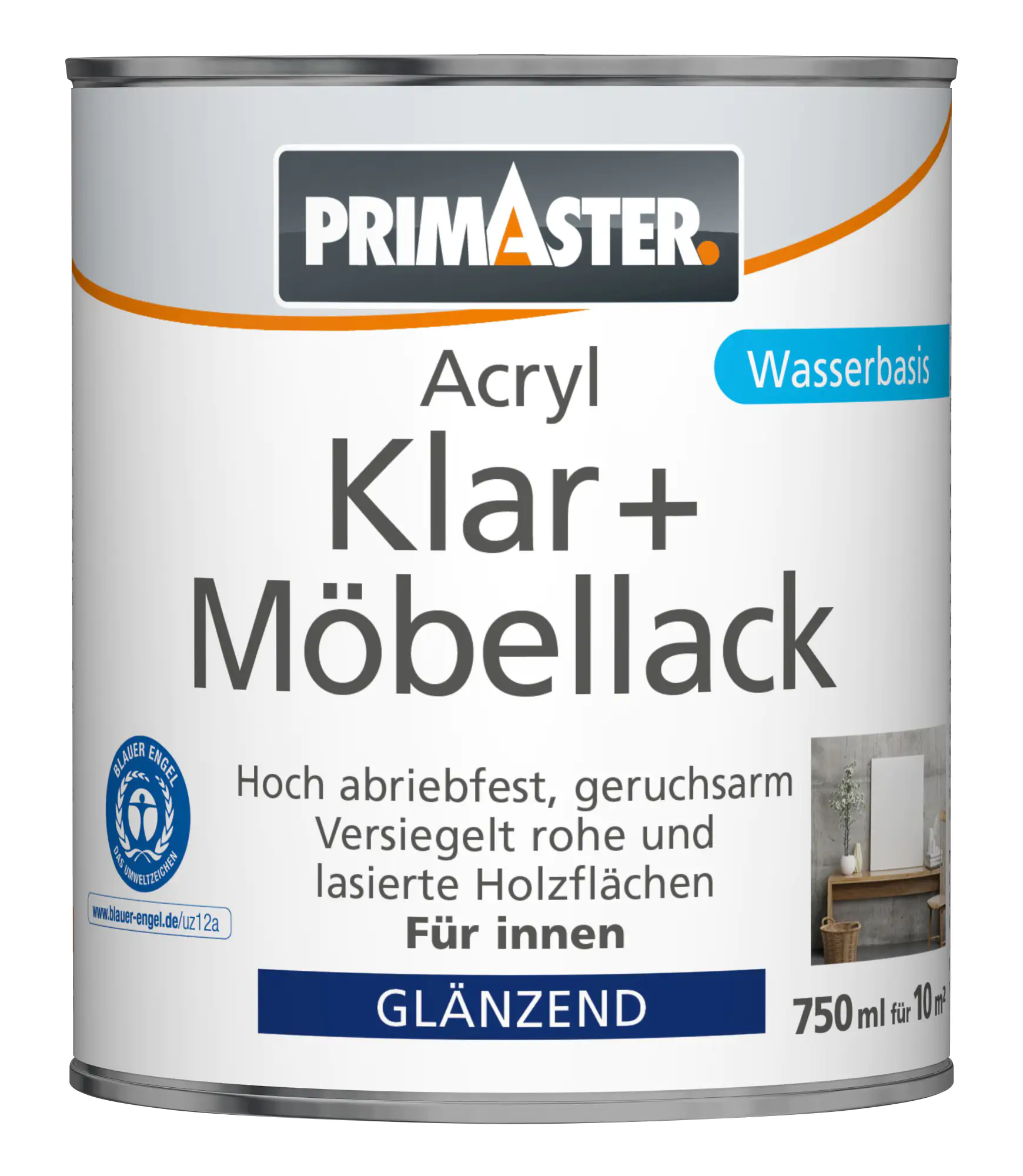 Primaster Klar und Möbellack 750 ml farblos glänzend