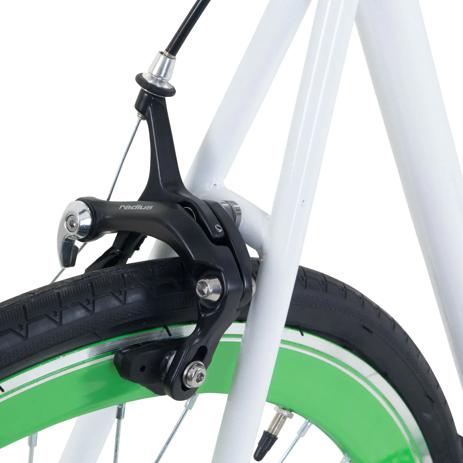 Galano Blade Fixiebike Singlespeed 28 Zoll RH 56cm 1-Gang weiß grün