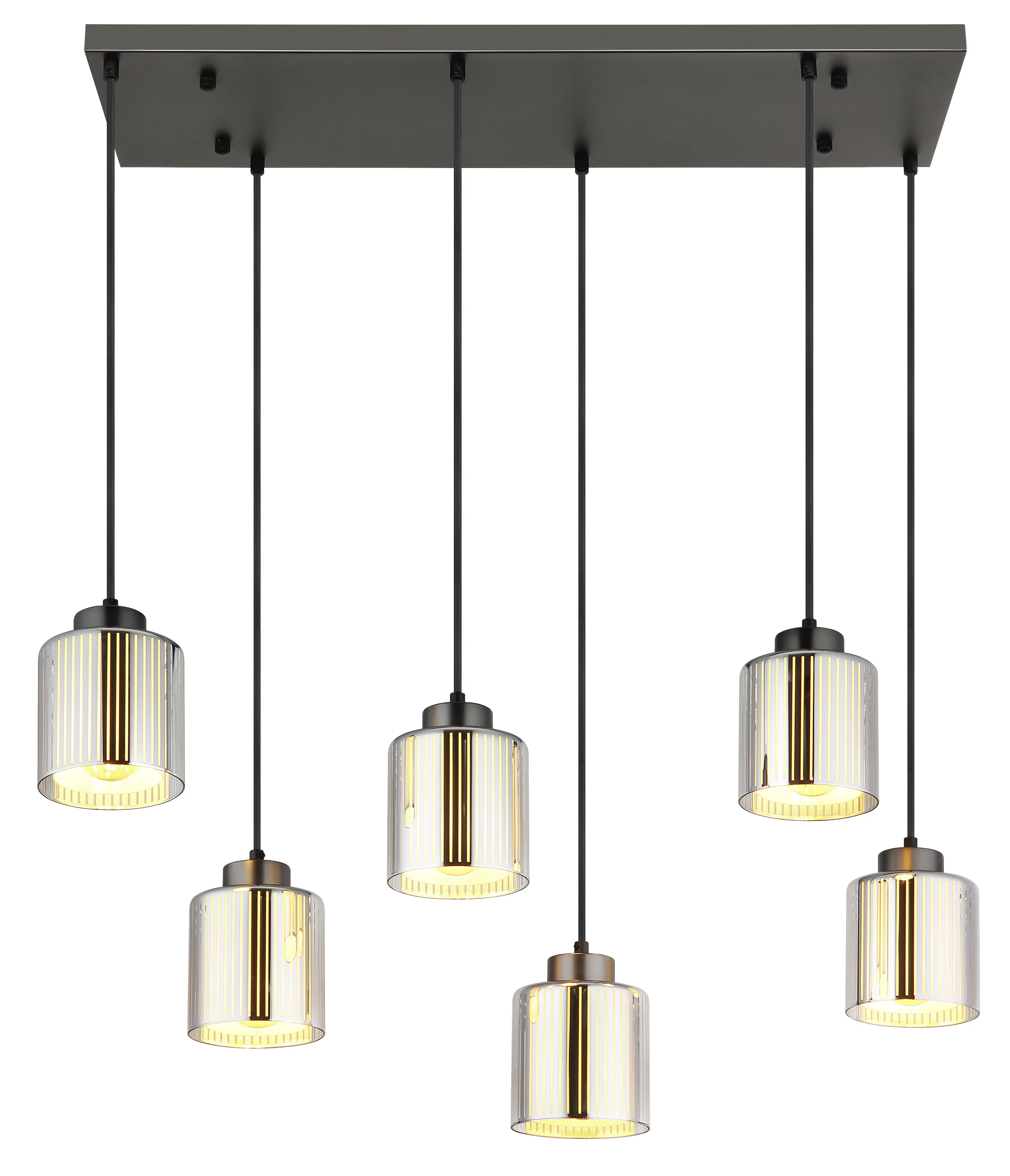 Globo Hängeleuchte Felicia 83 x 120 cm L  x H schwarz-chrom matt