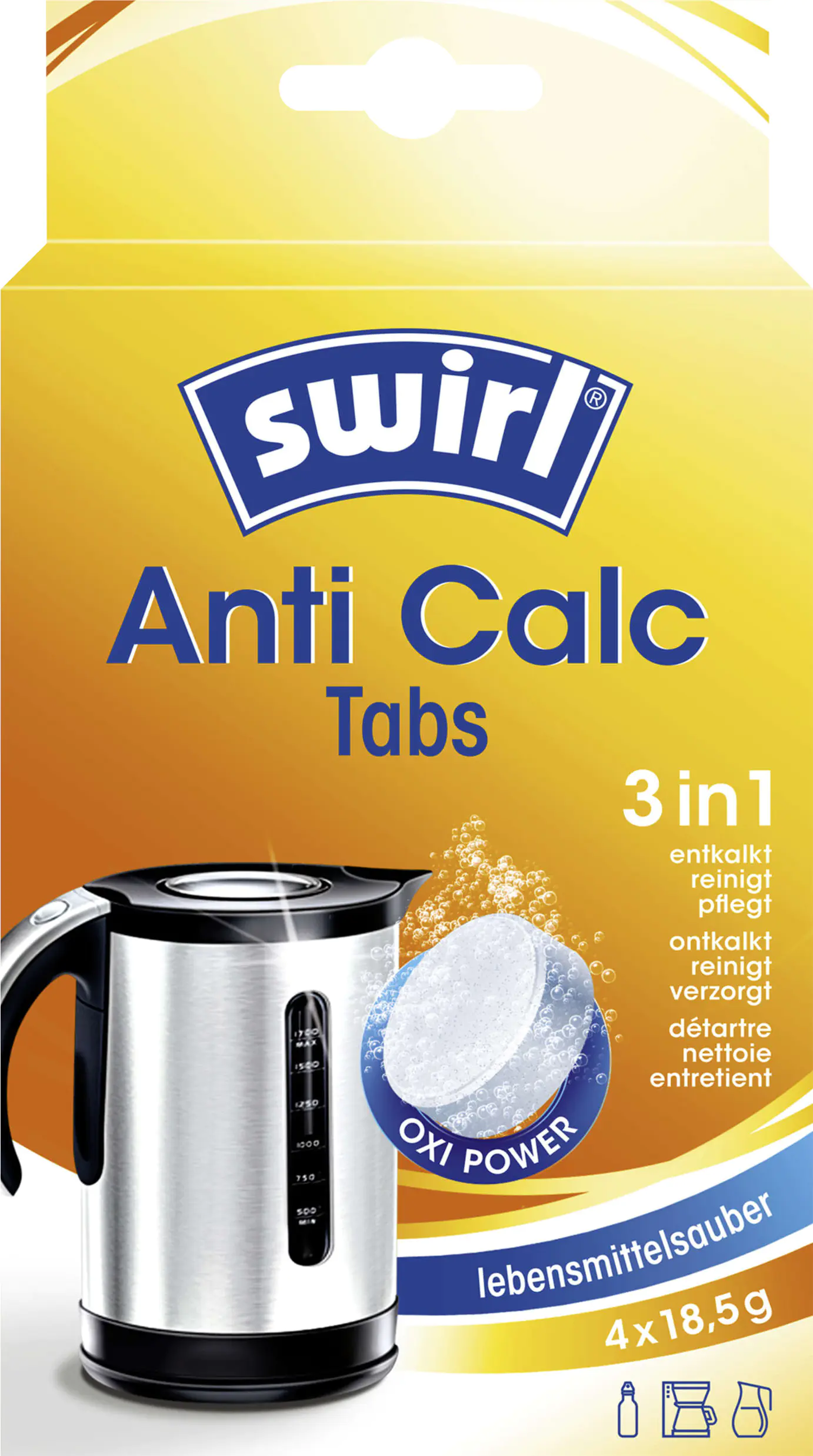Swirl Entkalker Tabletten 3in1 4 x 18,5 g Swirl Entkalker Tabletten 3in1 4 x 18,5 g