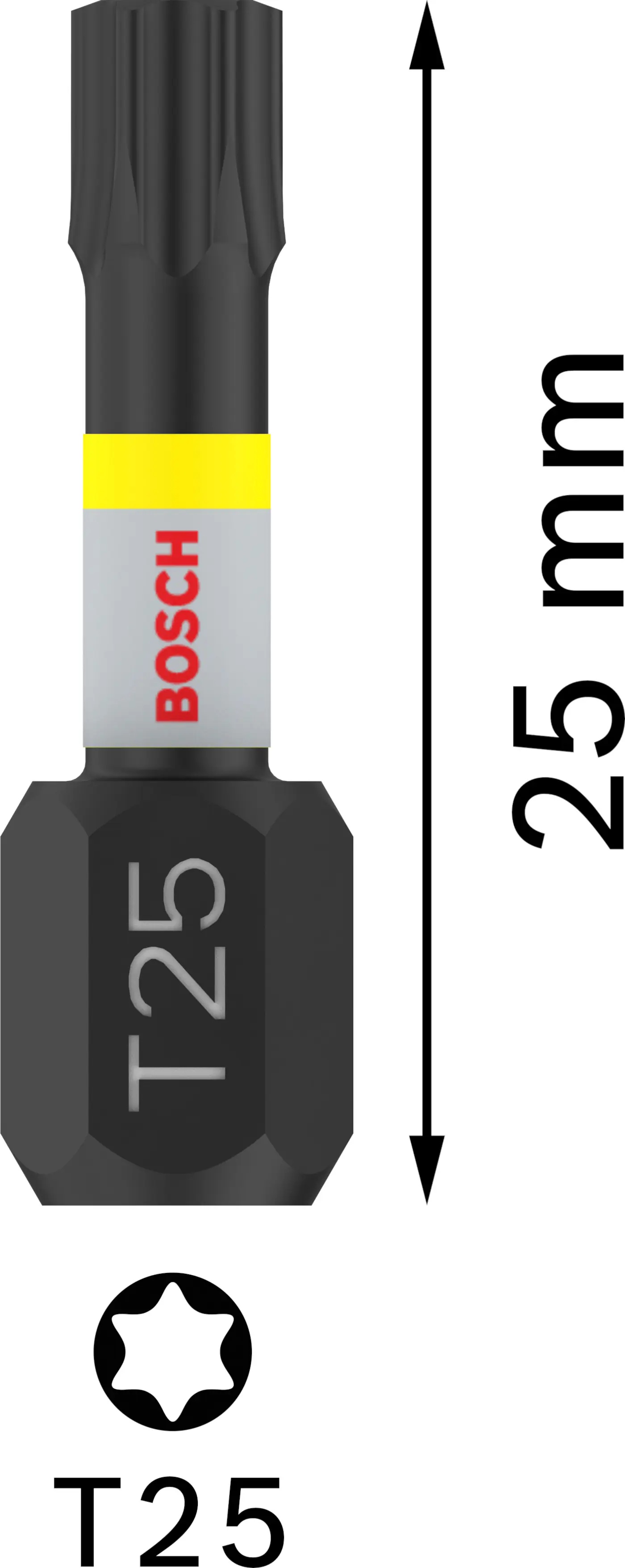 Bosch PRO Impact Bit T25 25 mm 2-teilig Bosch PRO Impact Bit T25 25 mm 2-teilig