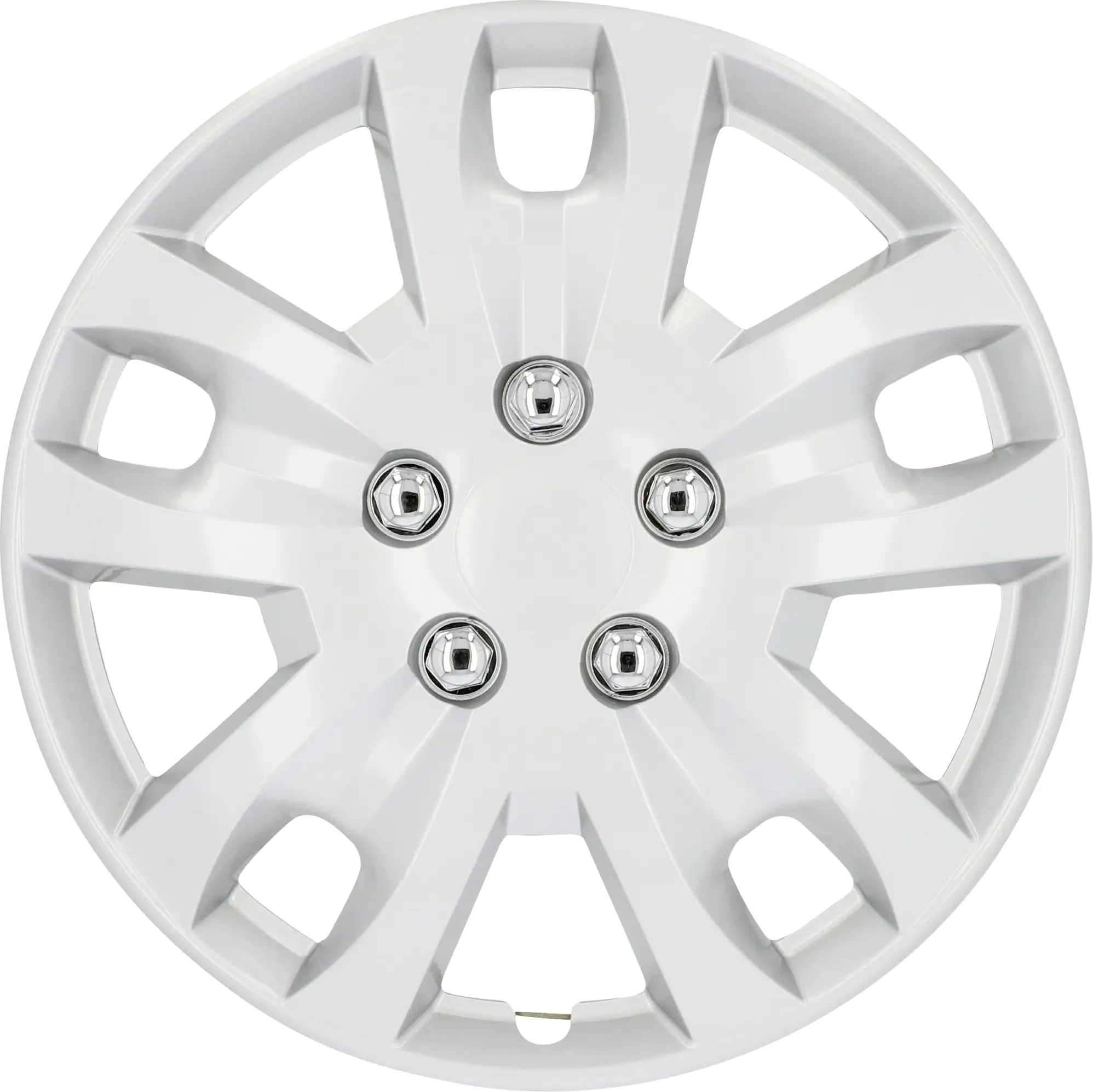 Cartrend Radzierblenden Hockenheim 35 cm (14 Zoll) silber 4 Stück